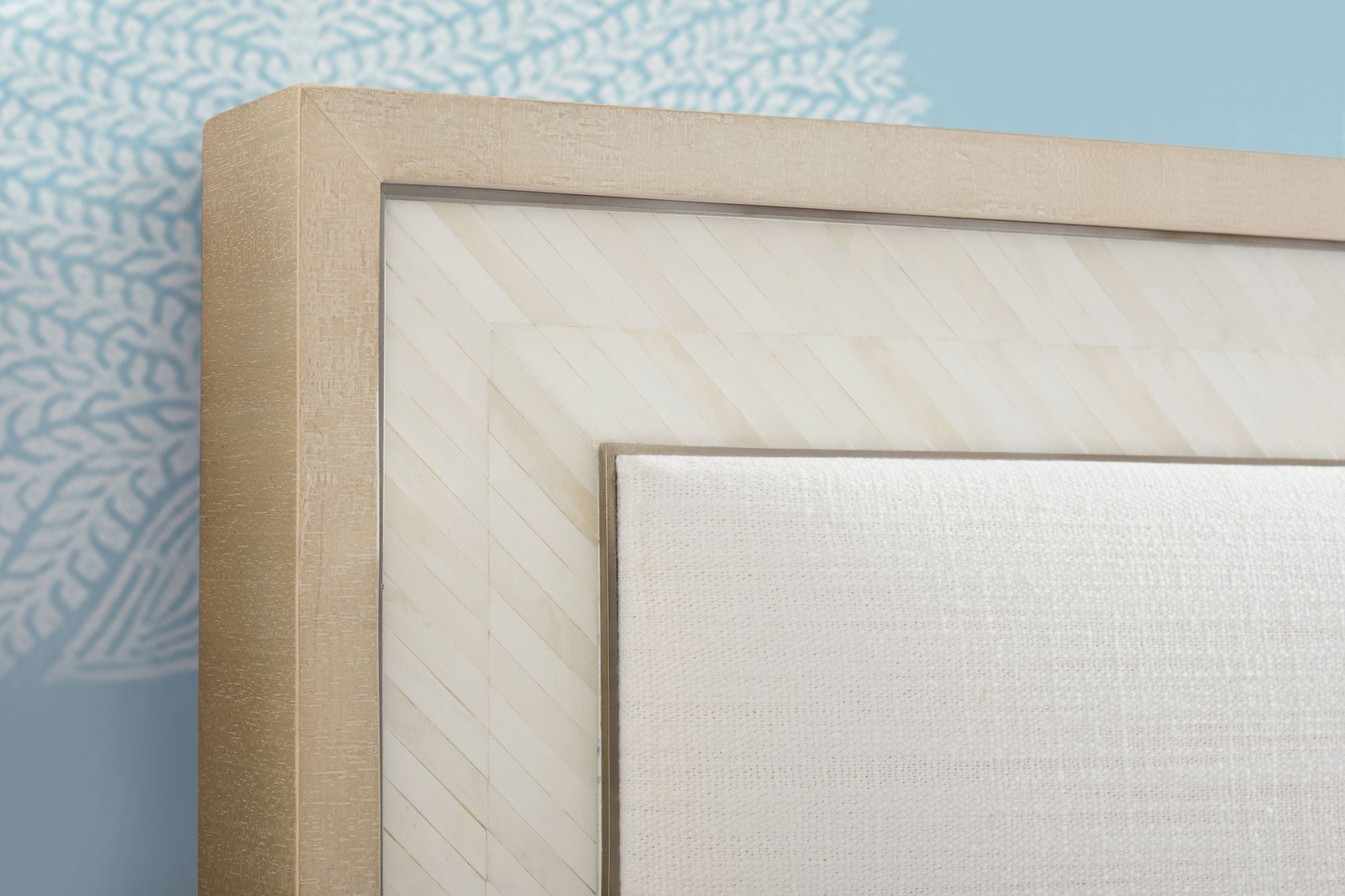 Jonathan Charles Tideline Bone & Linen Upholstered Bed