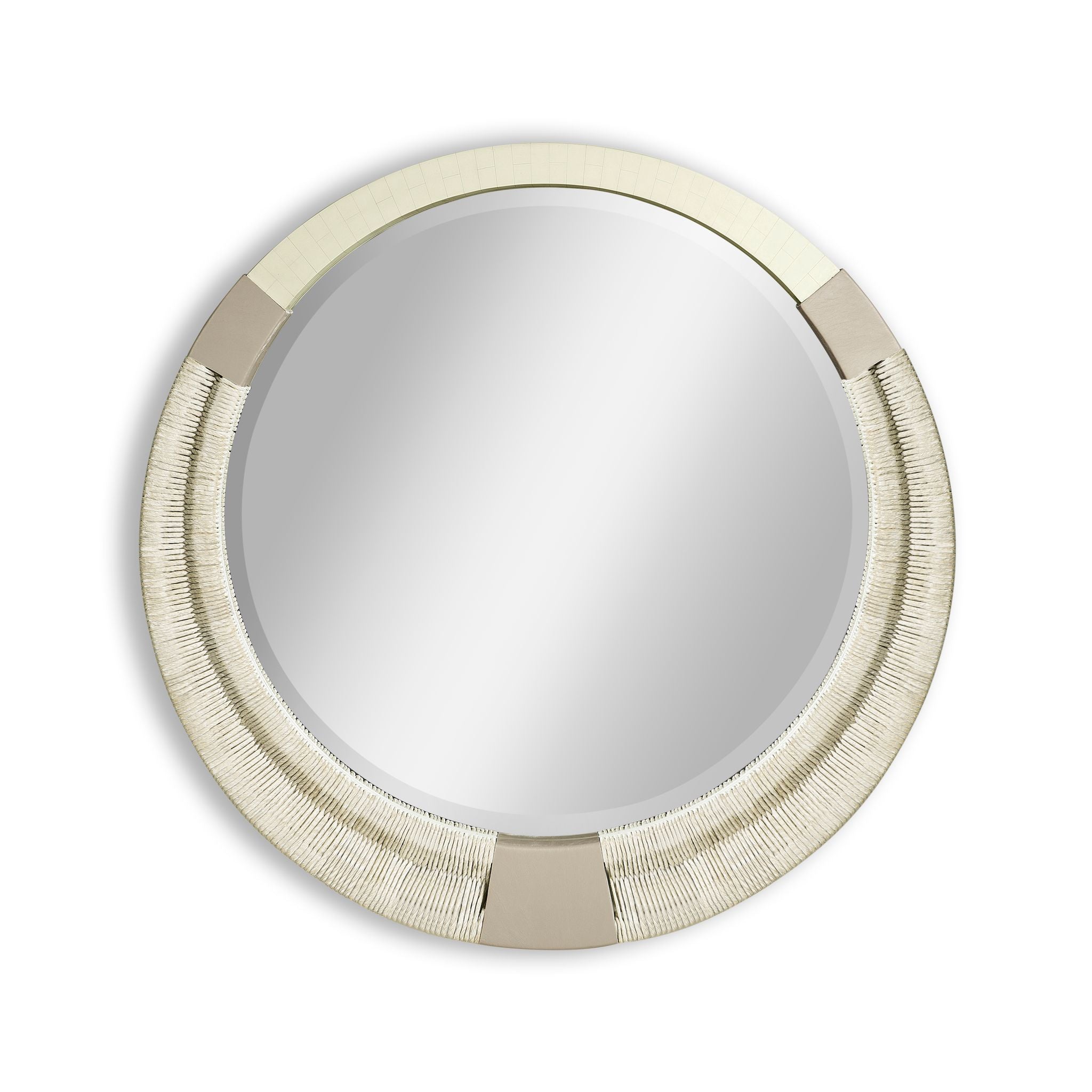 Jonathan Charles Gyre Round Multimedia Mirror