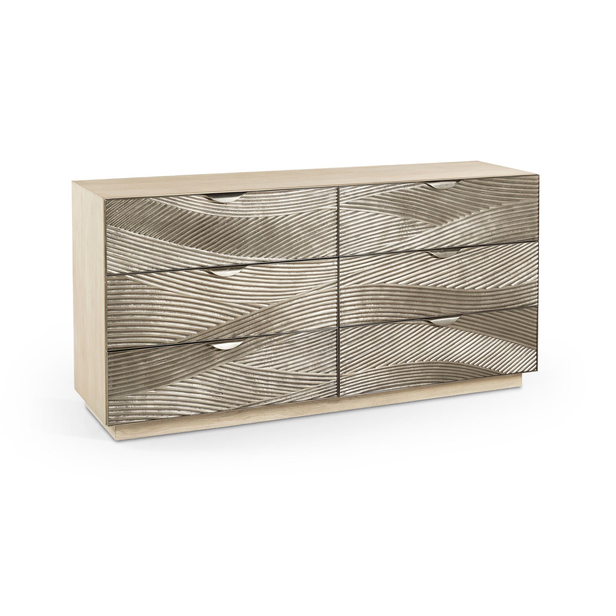 Jonathan Charles Capillary Metal Texture Double Dresser