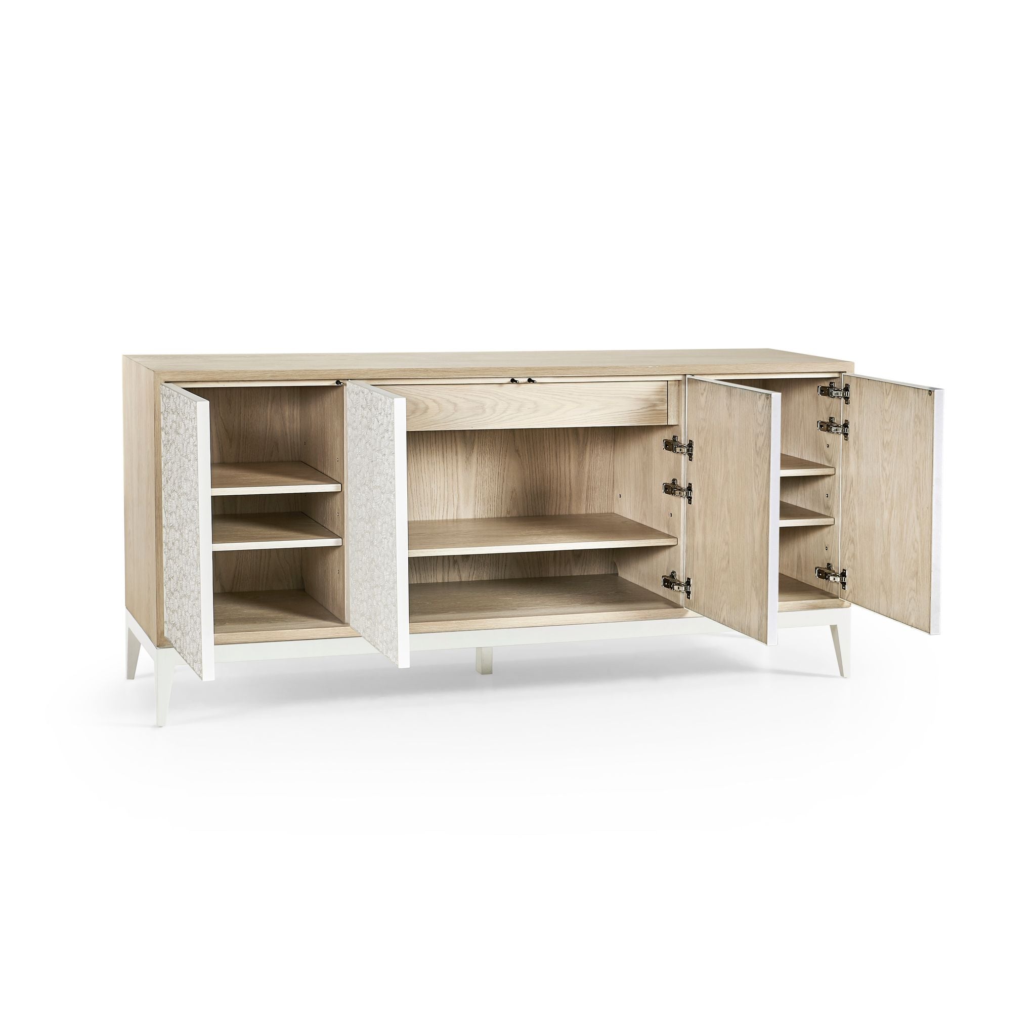 Jonathan Charles Pelagic Cast Metal Credenza
