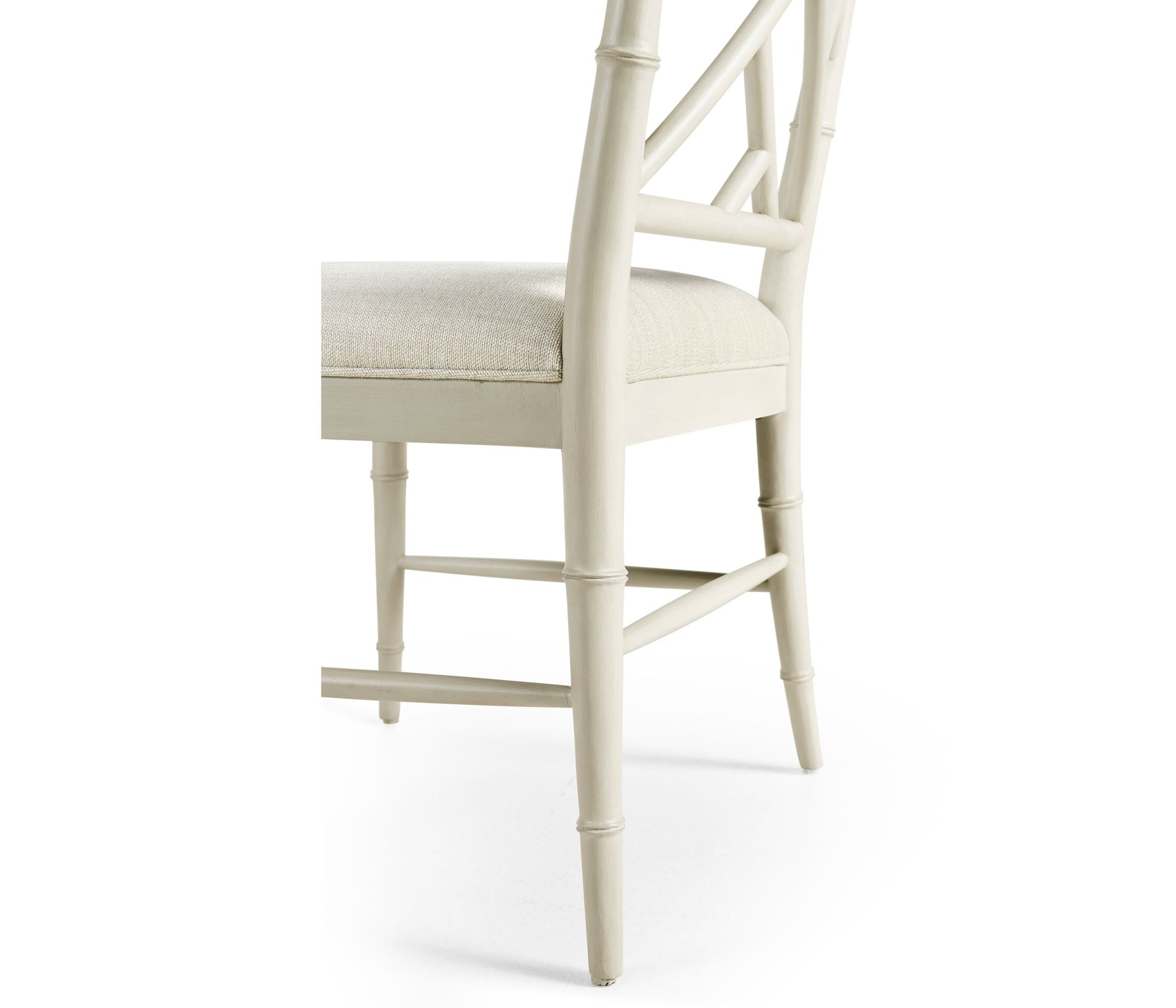 Jonathan Charles Saros Chippendale Bamboo Side Chair — London Mist