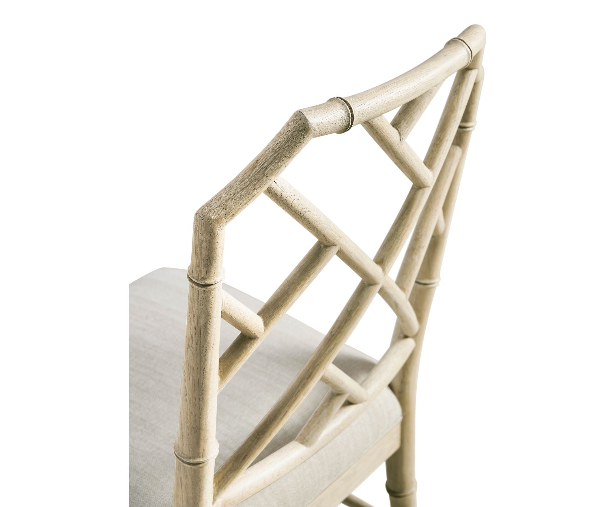Jonathan Charles Saros Chippendale Bamboo Side Chair — Stripped Oak