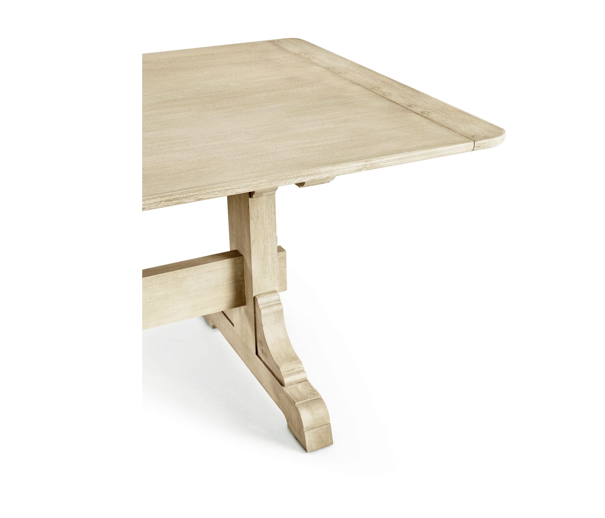 Jonathan Charles Epoch Trestle Dining Table — Stripped Oak