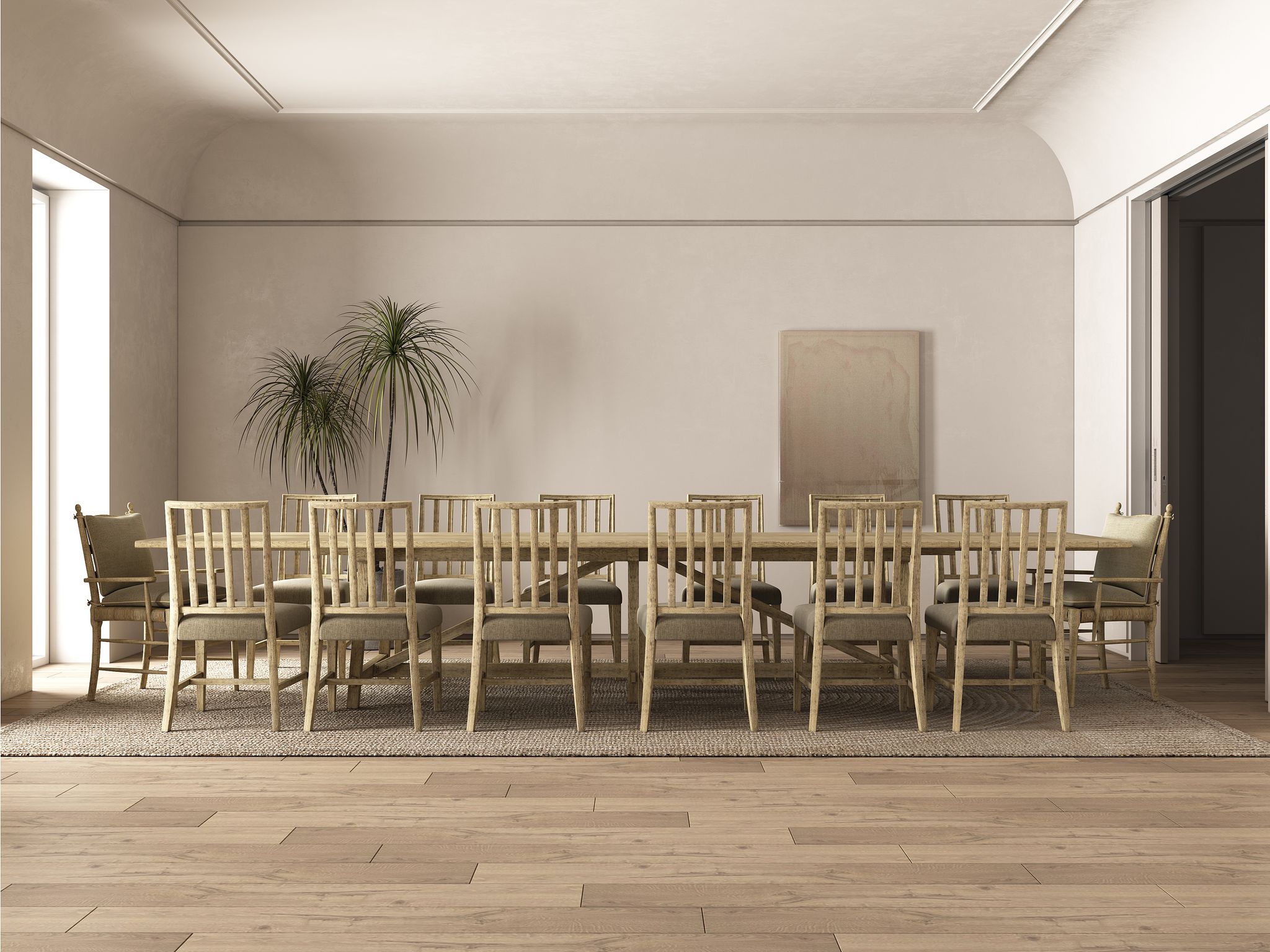 Jonathan Charles Sidereal French Laundry Dining Table