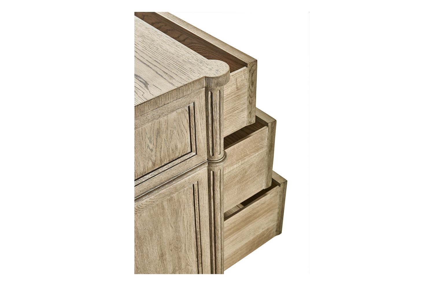 Jonathan Charles Kalpa Drawer Chest - Bleached Chestnut