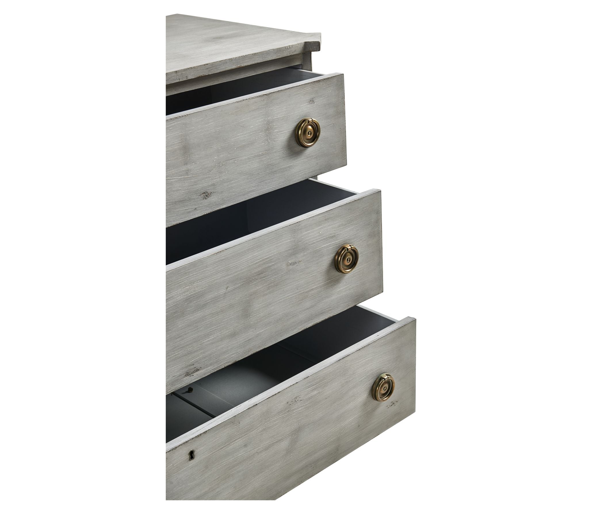 Jonathan Charles Aeon Swedish Drawer Chest-Antiqued Grey
