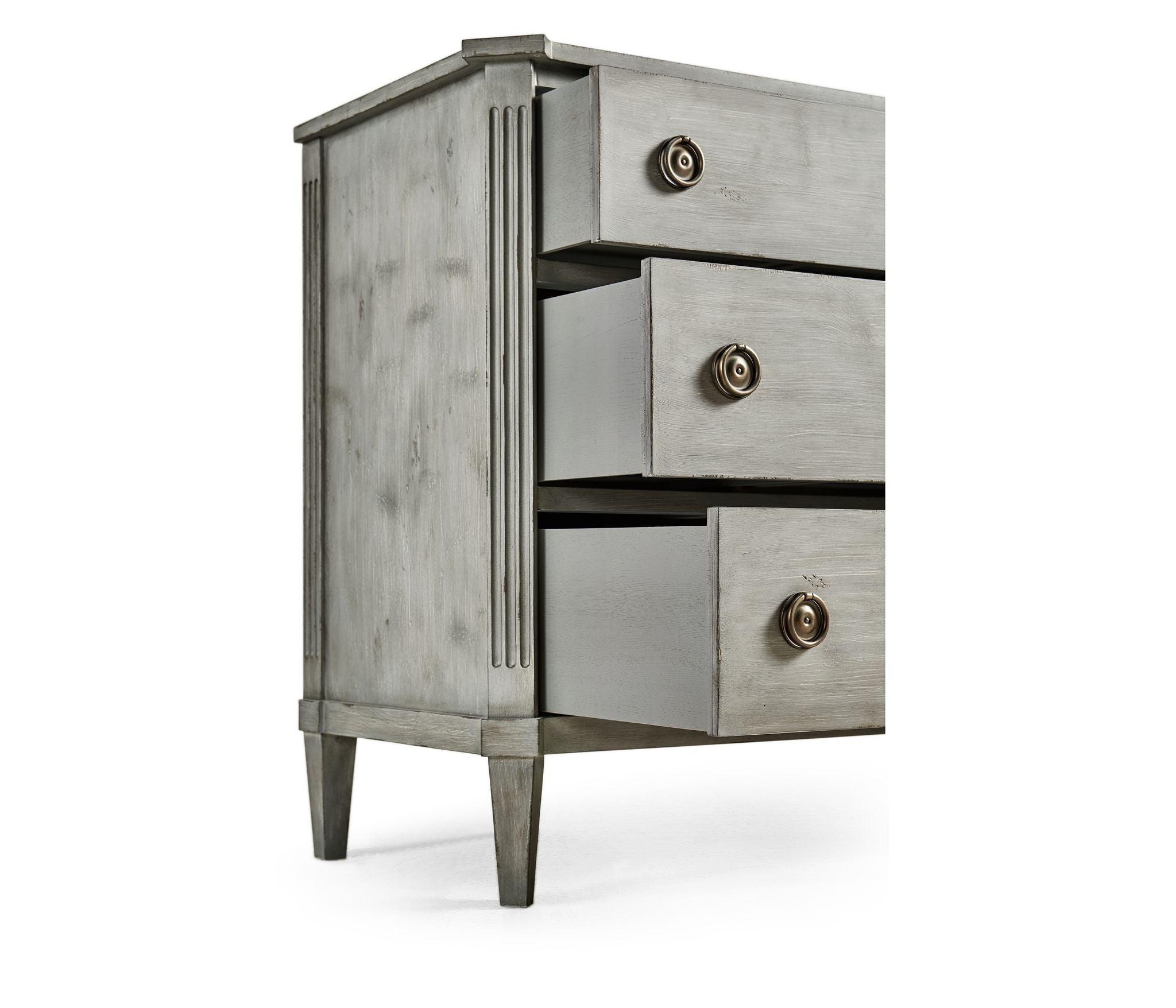 Jonathan Charles Aeon Swedish Drawer Chest-Antiqued Grey