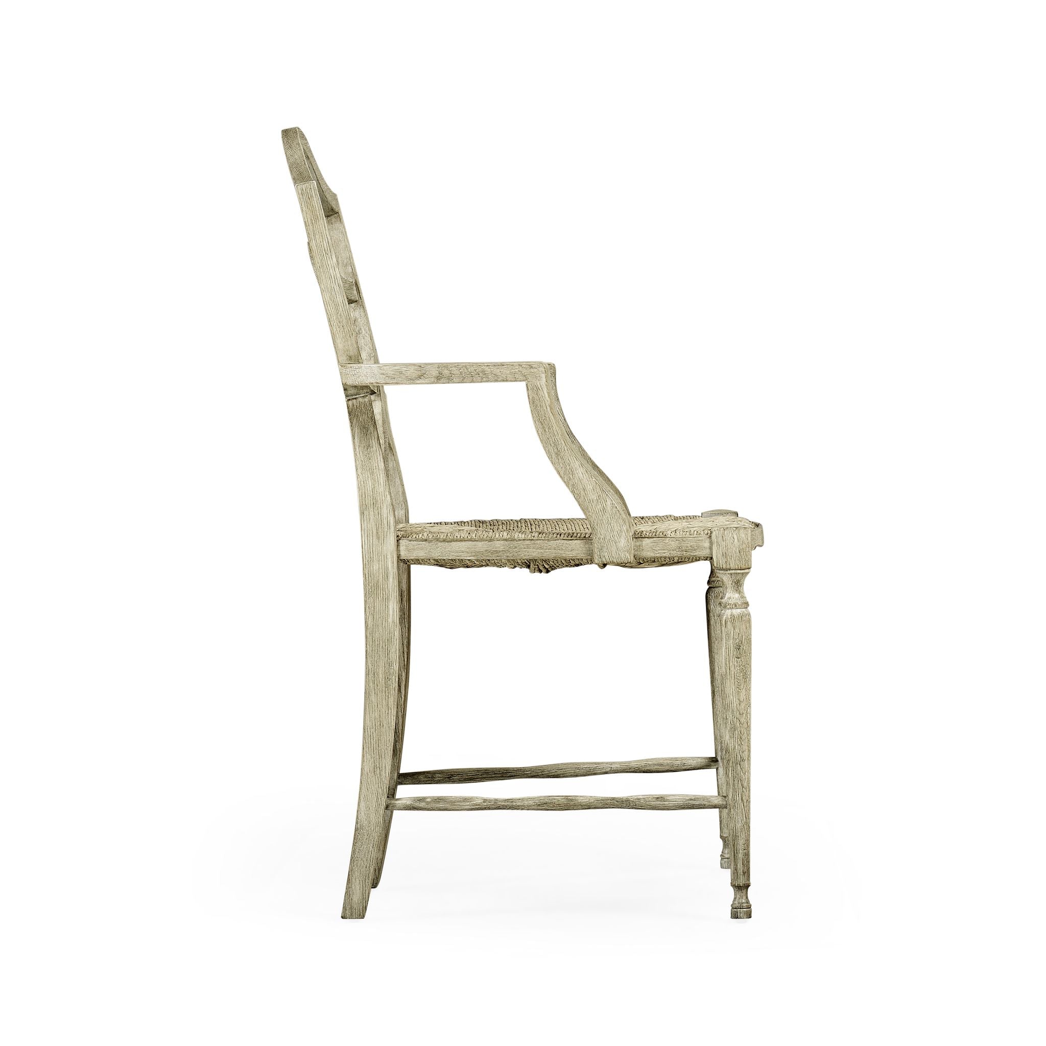 Jonathan Charles Bodiam Grey Oak Arm Chair