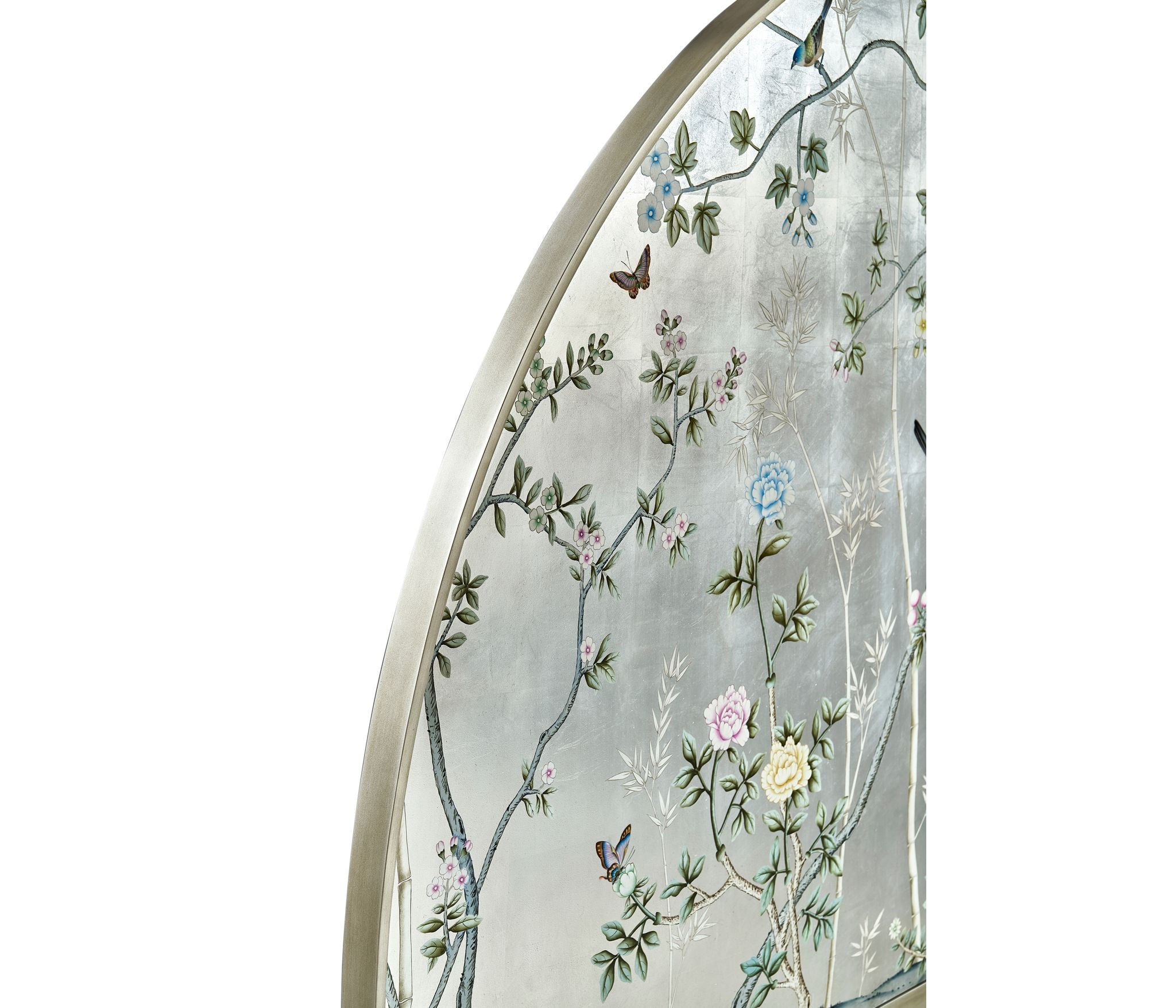 Jonathan Charles Shimmering Moon Half Round Panel Bed