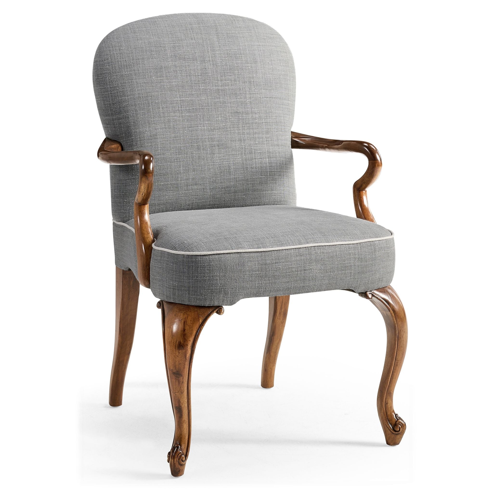 Jonathan Charles Gunby Grey Fruitwood Dining Arm Chair
