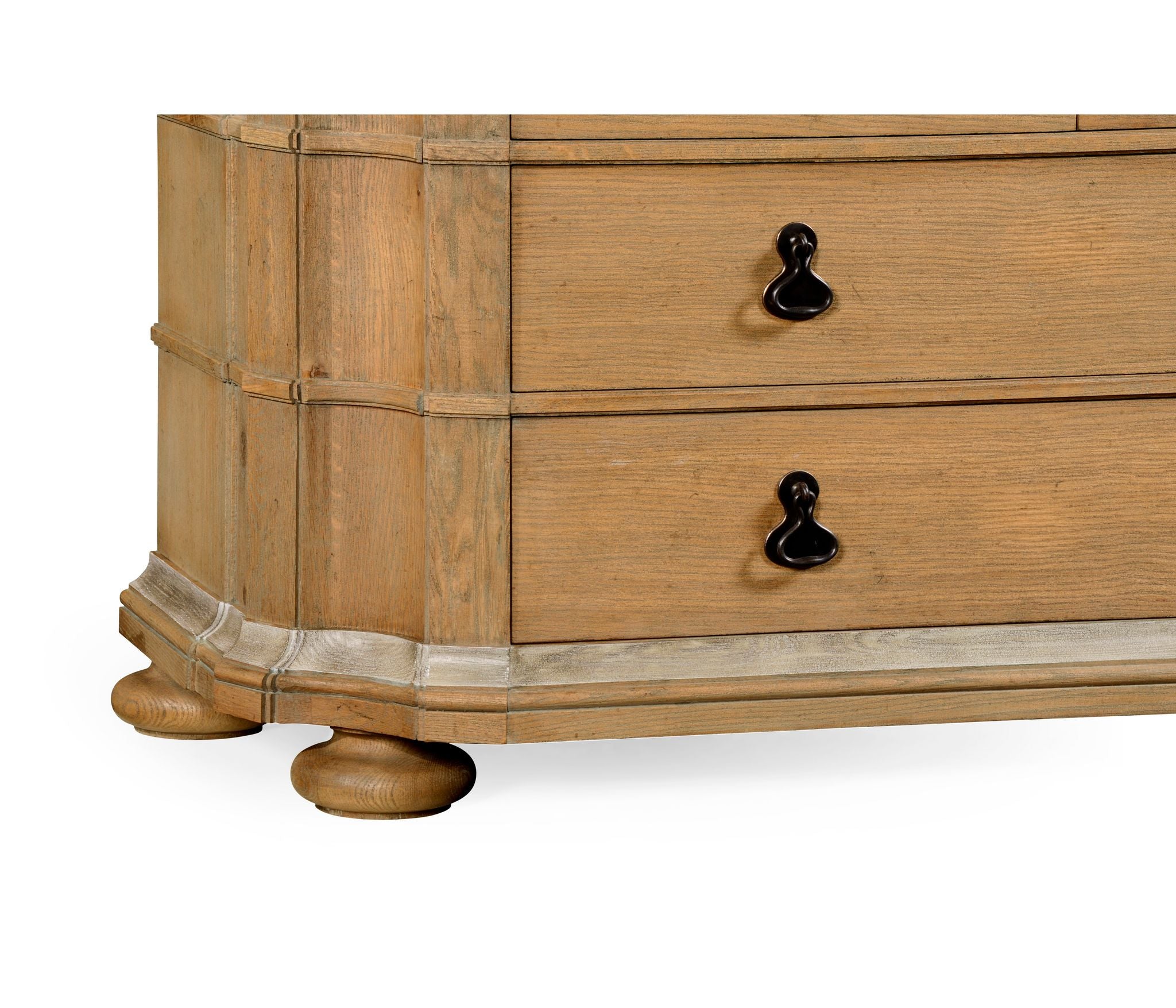 Jonathan Charles Oulton Oak Cabinet w/Glass Doors