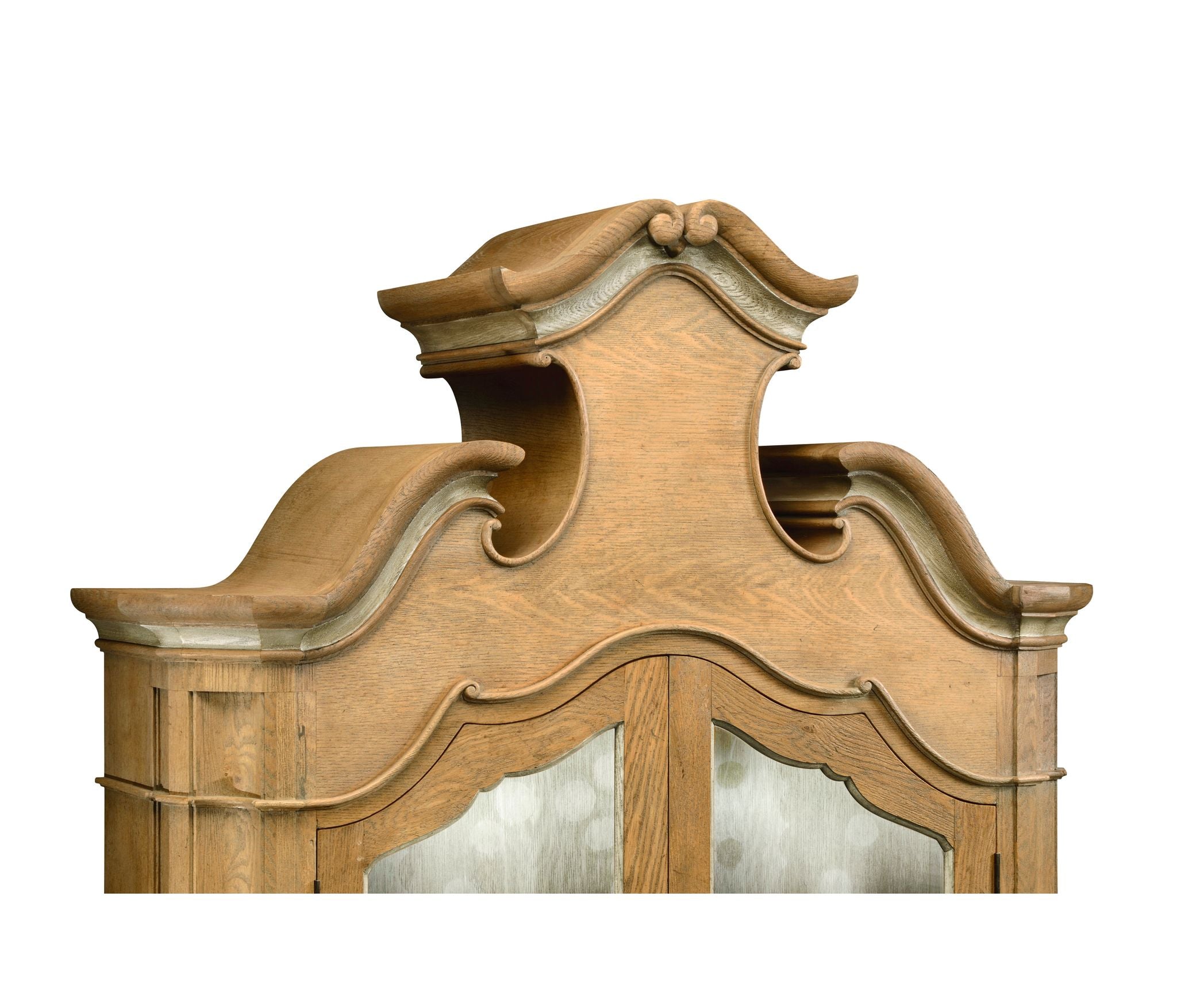 Jonathan Charles Oulton Oak Cabinet w/Glass Doors