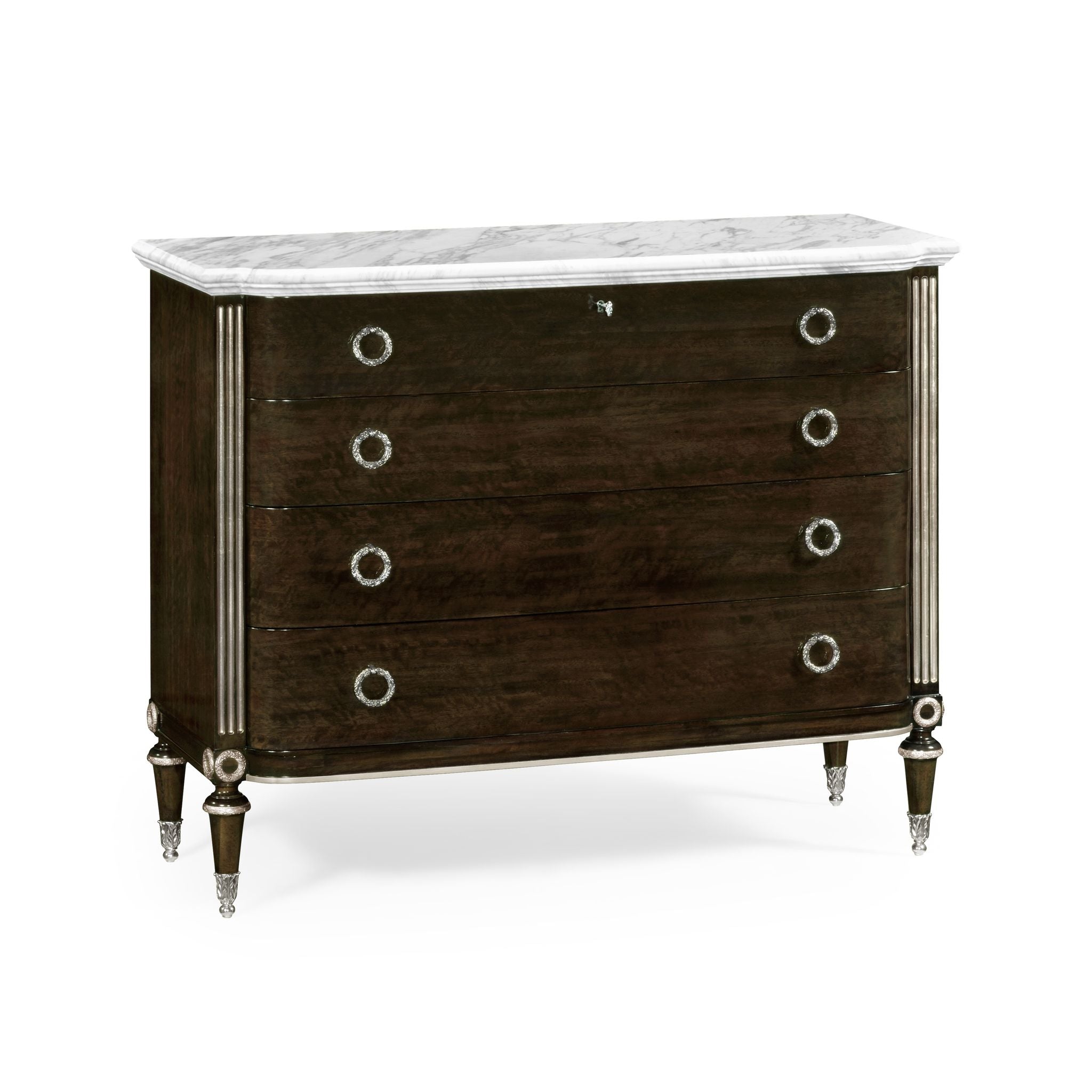 Jonathan Charles Black Eucalyptus Chest of Drawers