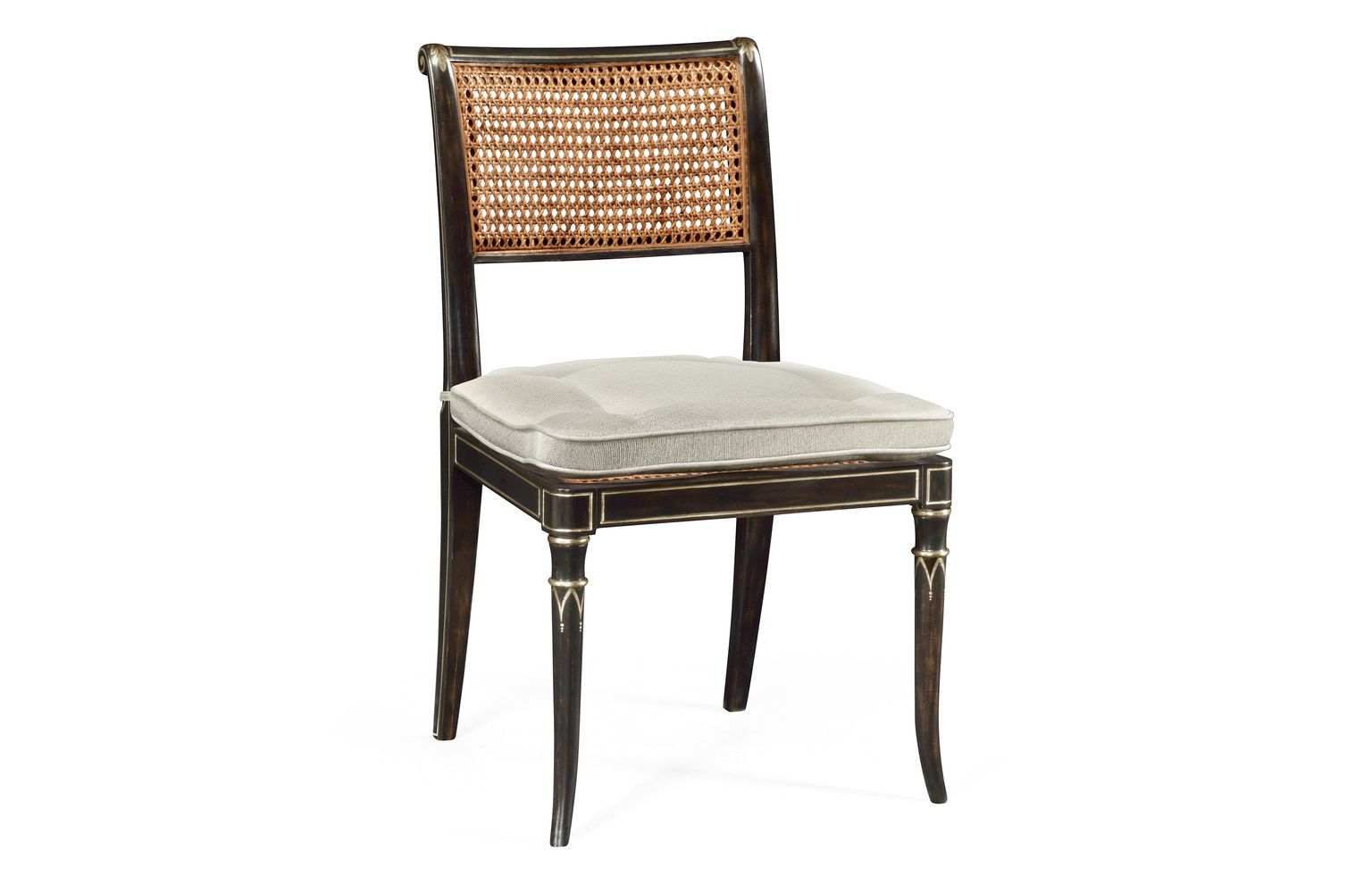 Jonathan Charles Linden Charcoal Wash Dining Side Chair
