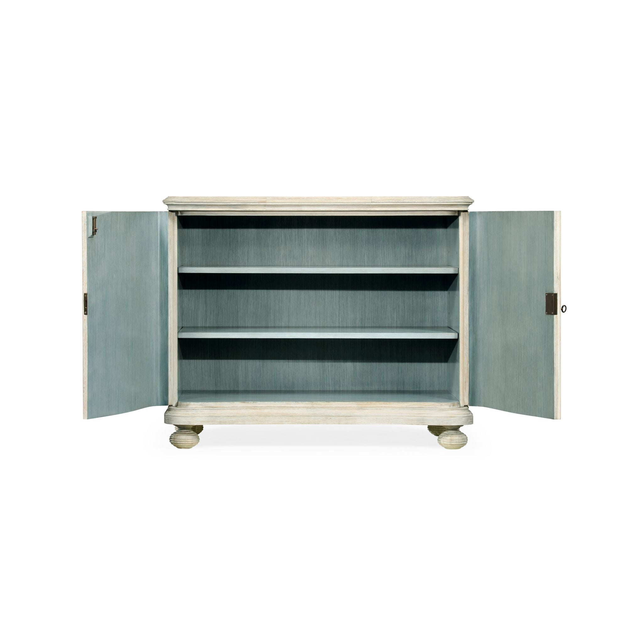 Jonathan Charles Belleville Washed Acacia Storage Cabinet