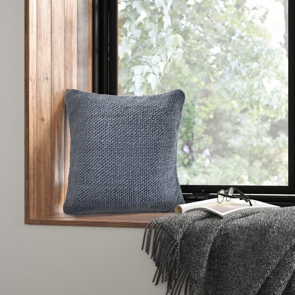 LR Home Felicity Pillow — Frost / Blue