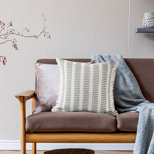 LR Home Denver Pillow — Blue