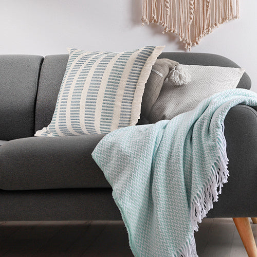 LR Home Denver Pillow — Blue