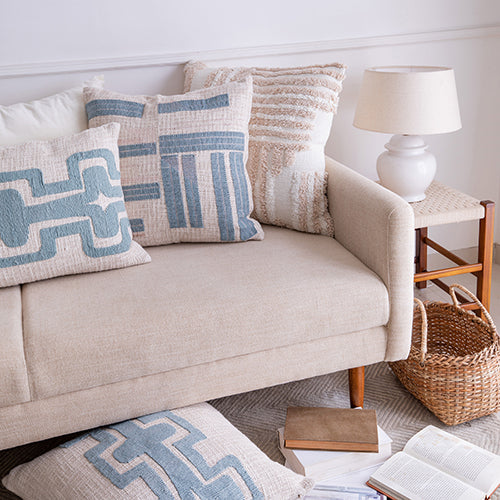 LR Home Stacy Garcia Pillow — Ocean Blue