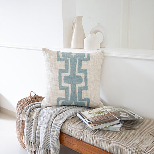 LR Home Stacy Garcia Pillow — Ocean Blue