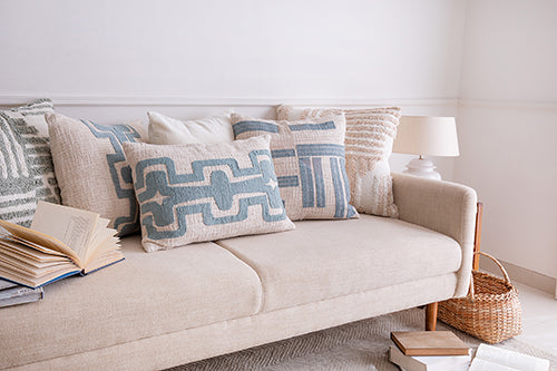 LR Home Stacy Garcia Pillow — Ocean Blue