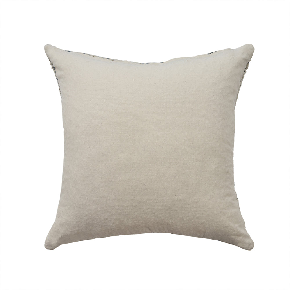 LR Home Savanna Pillow — Ivory Blue