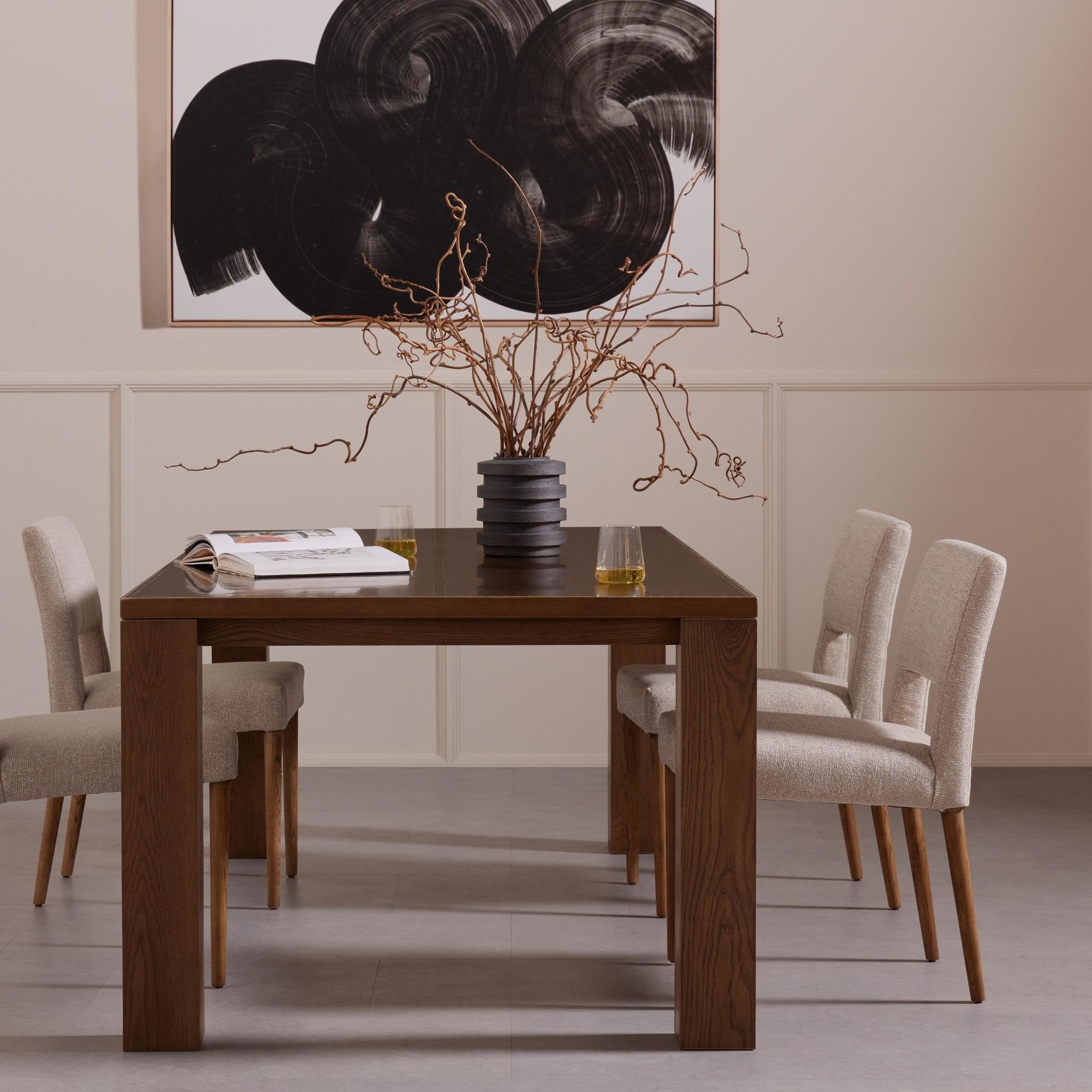 Four Hands Joseph Dining Chair — Light Camel-Toasted Oak