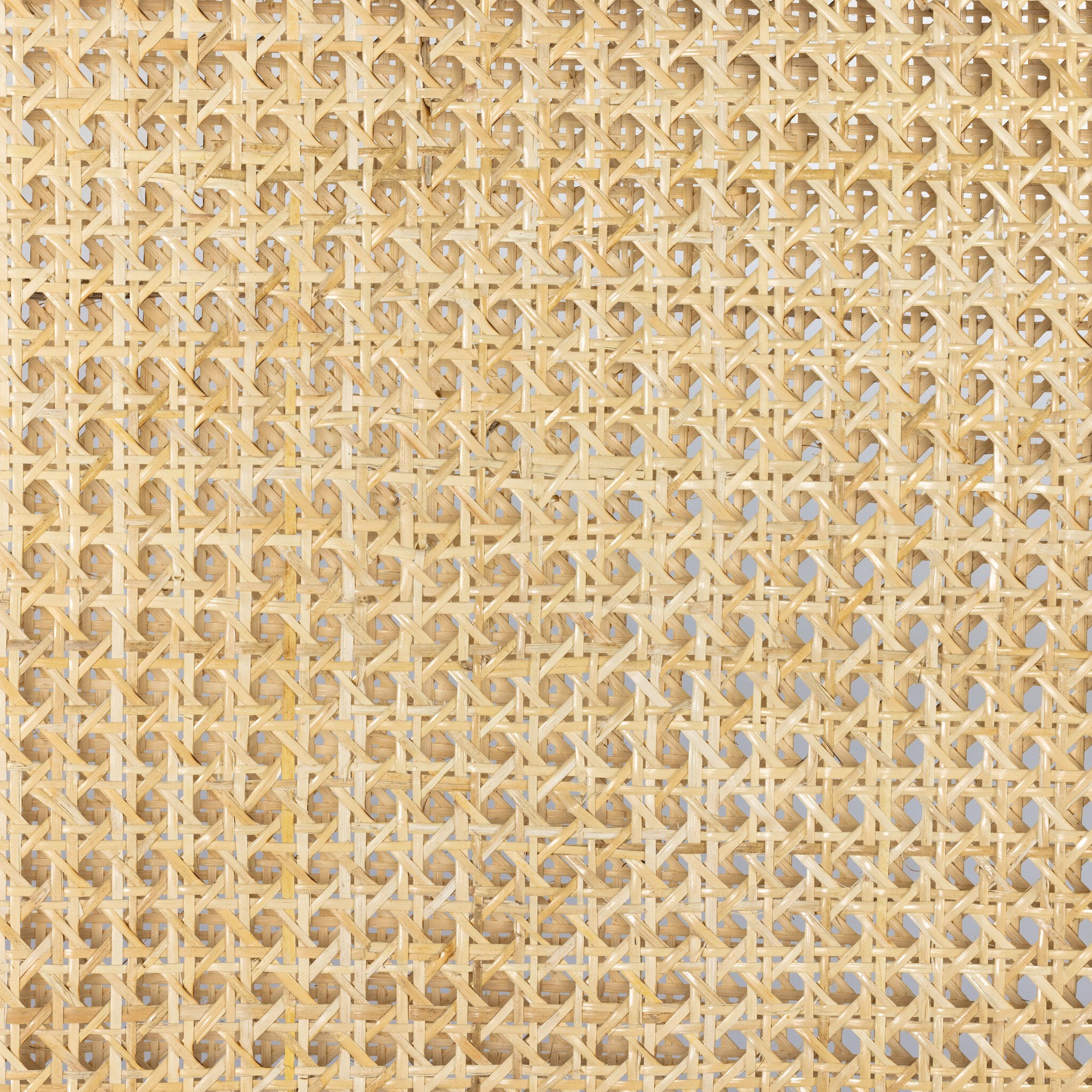 Four Hands Antonia Cane Armless Dining Chair — Toasted Parawood-Savile Flax-Light Natural Cane