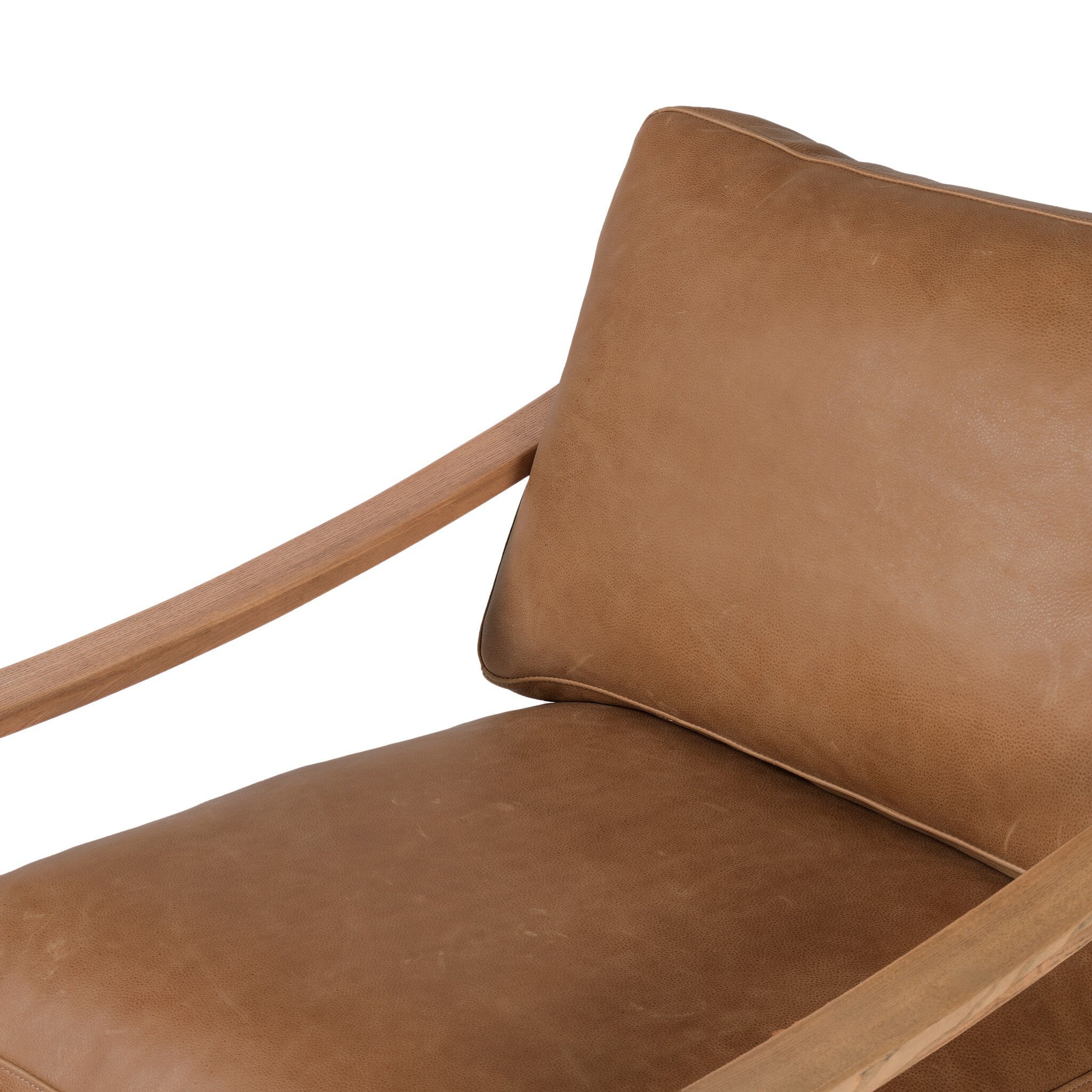 Four Hands Kennedy Chair — Palermo Cognac-Toasted Ash Solid-Gunmetal