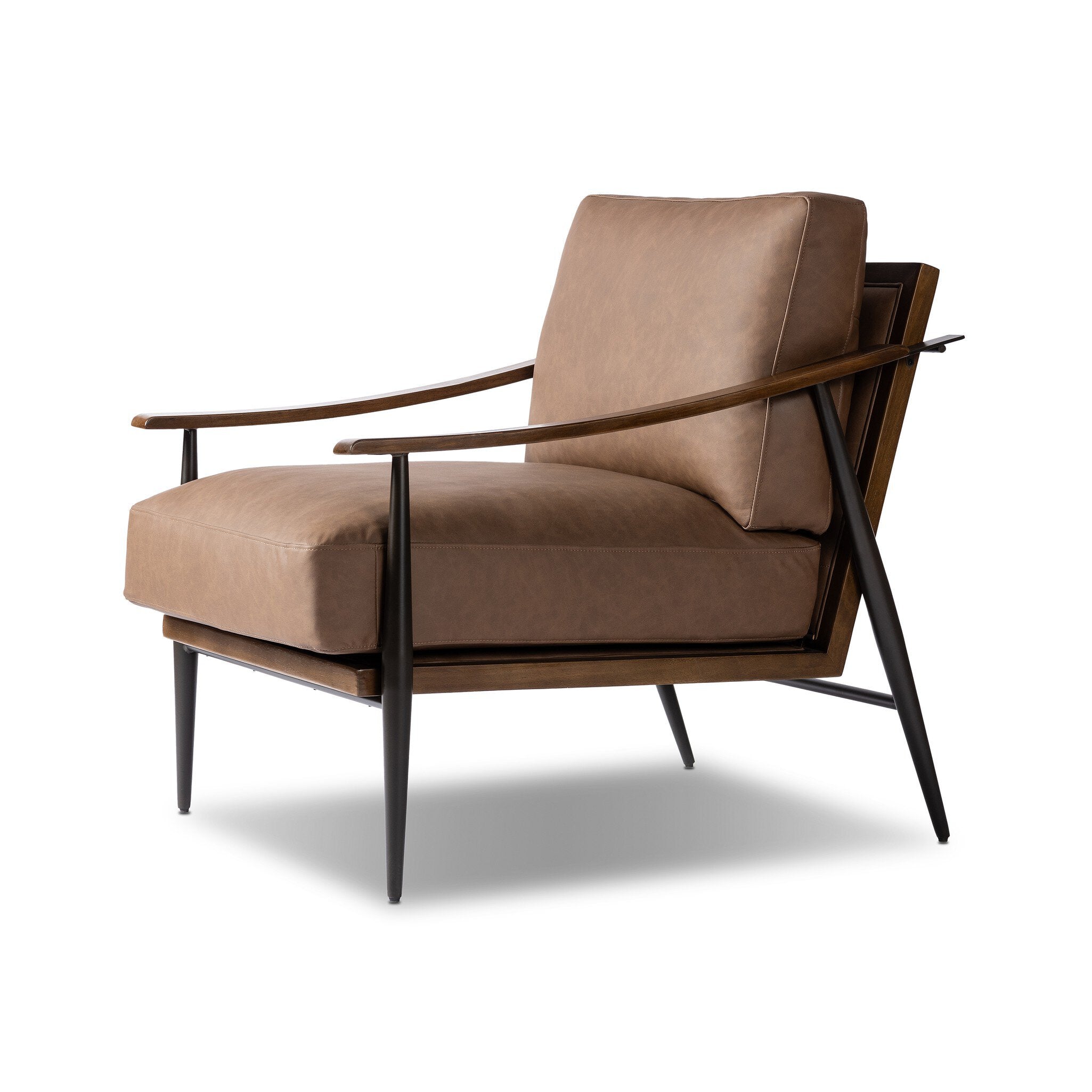 Four Hands Kennedy Chair — Maestro Cigar-Vintage Parawood-Gunmetal