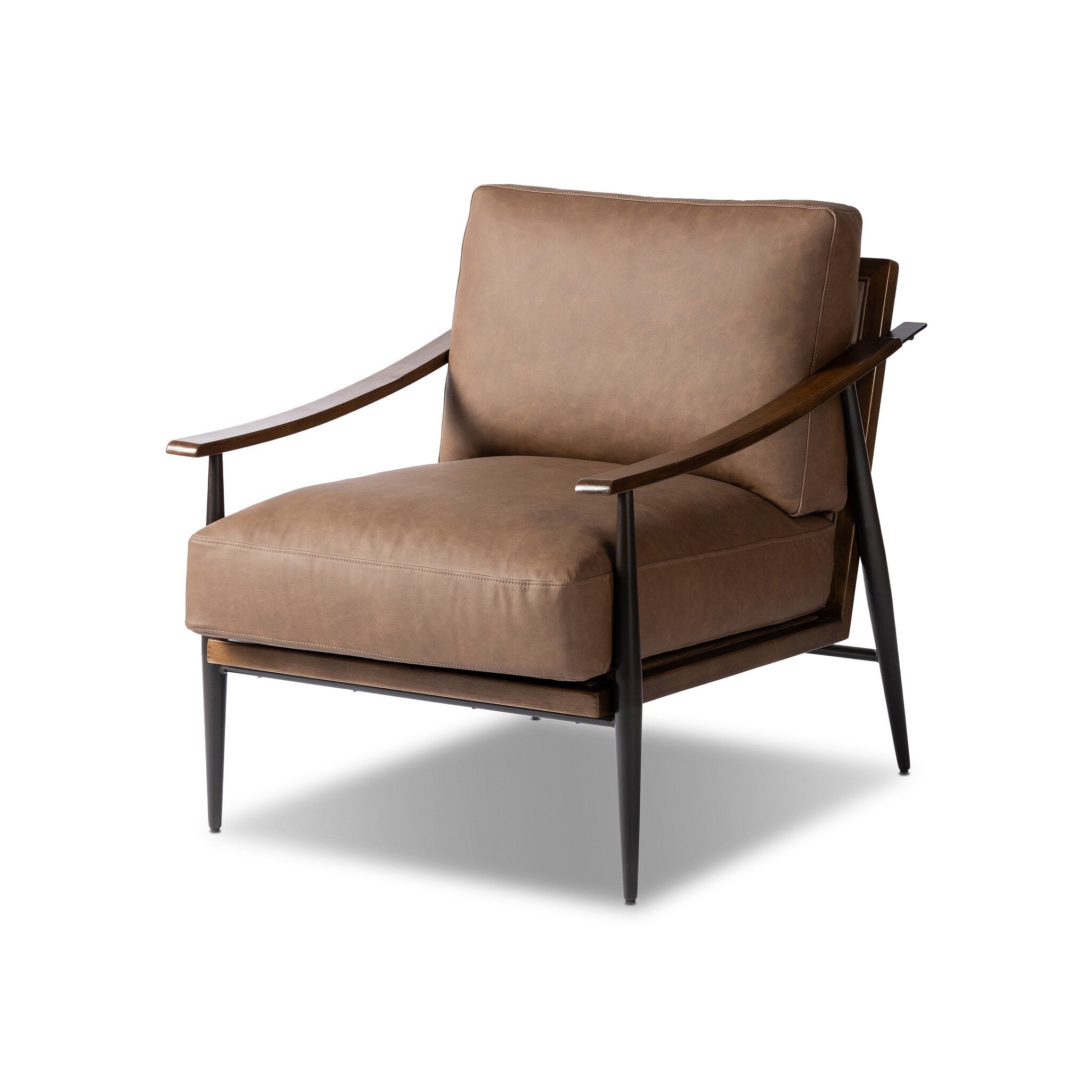Four Hands Kennedy Chair — Maestro Cigar-Vintage Parawood-Gunmetal