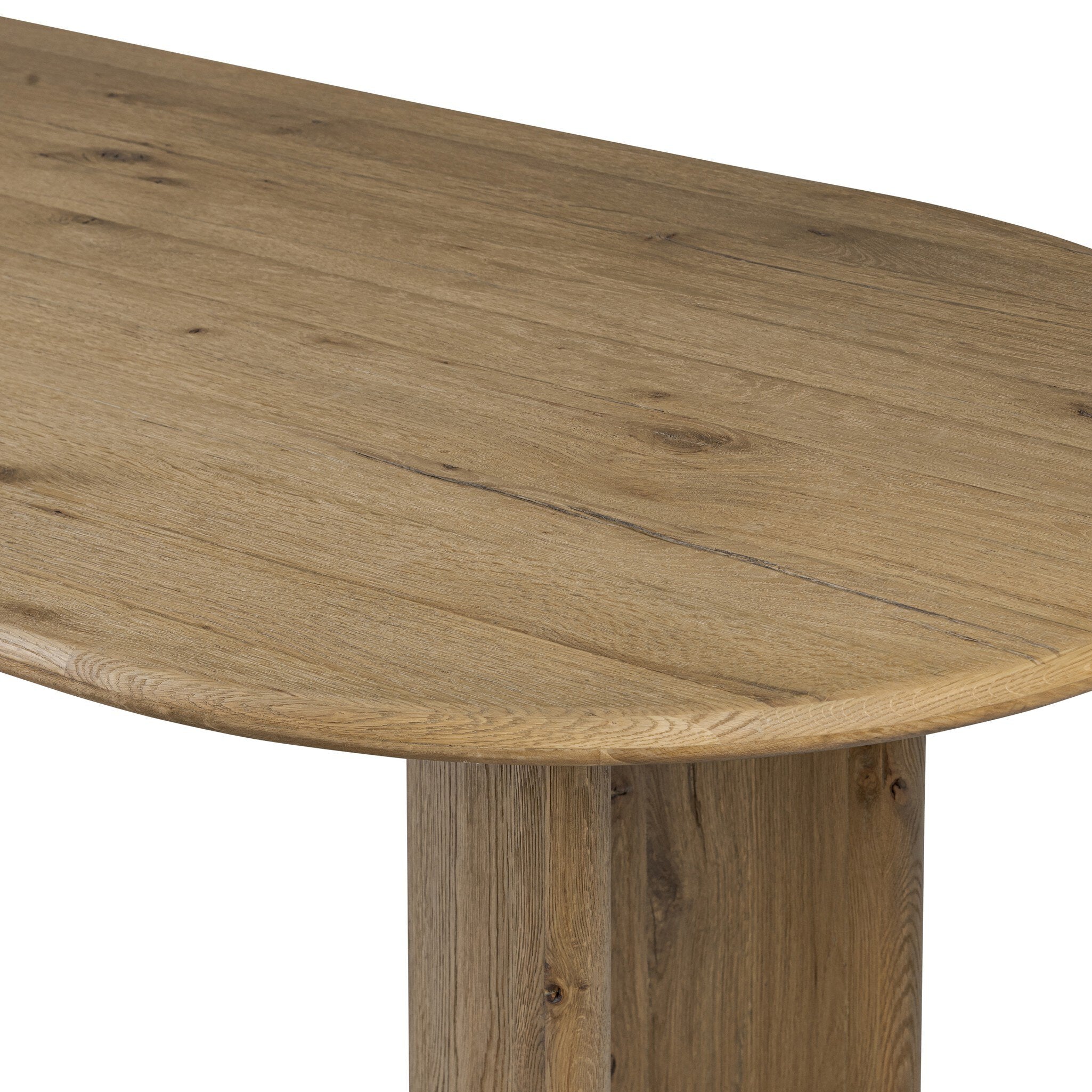 Four Hands Paden Dining Table — Worn Oak-Worn Oak Veneer