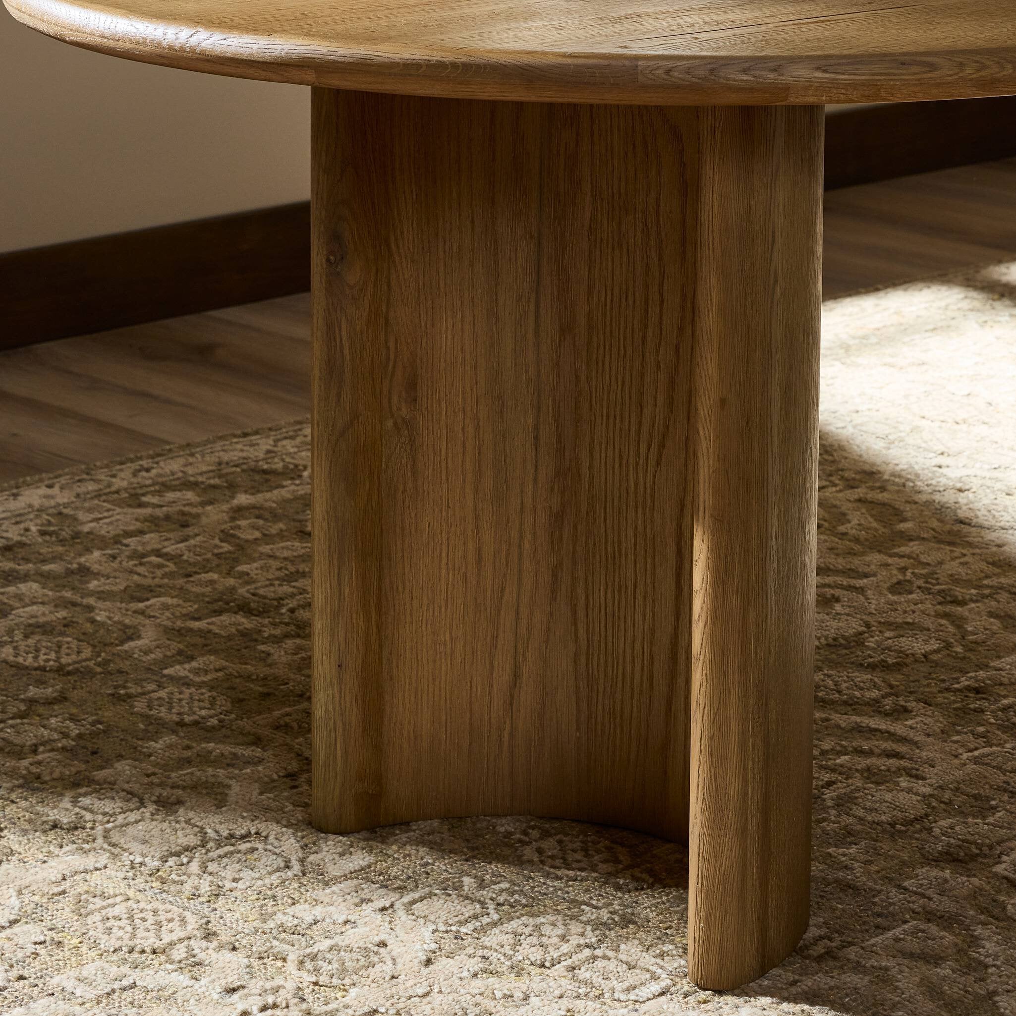 Four Hands Paden Dining Table — Worn Oak-Worn Oak Veneer