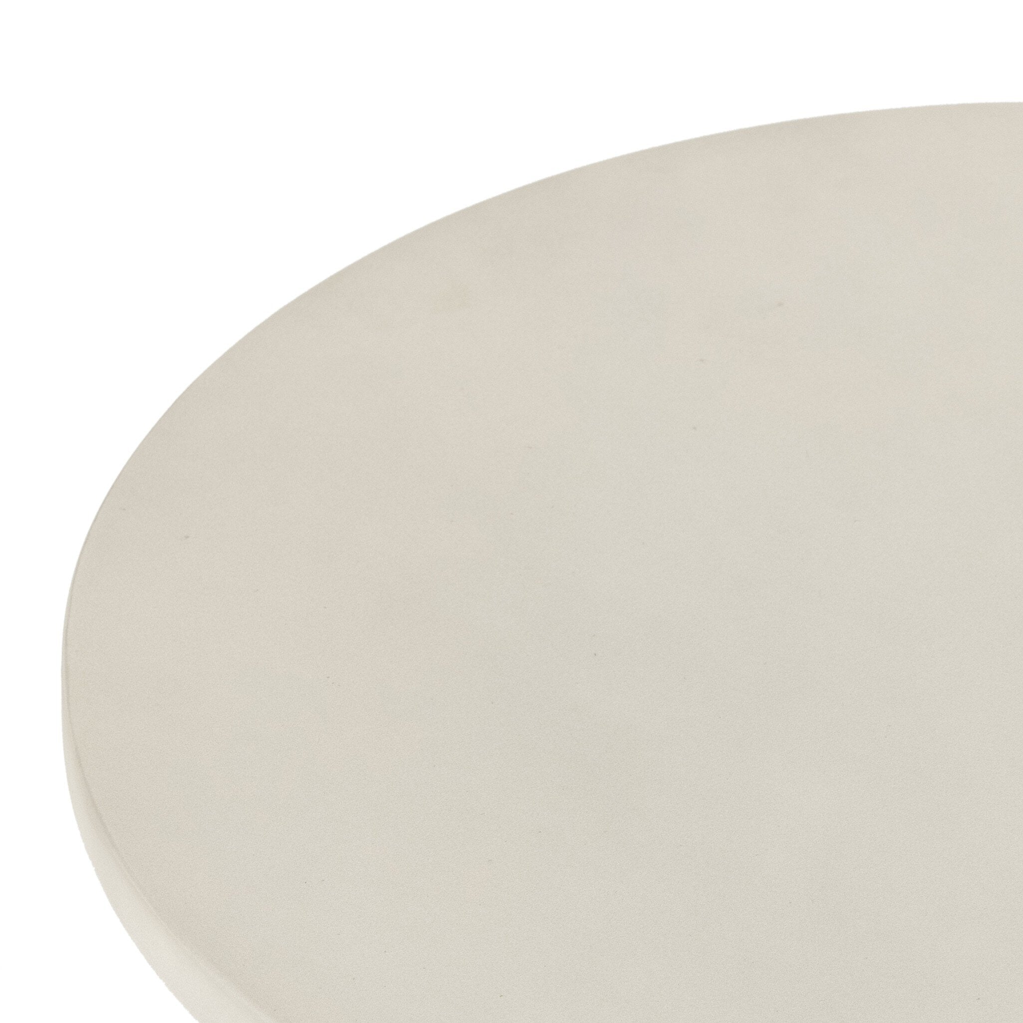 Four Hands Bowman Outdoor End Table — White Concrete