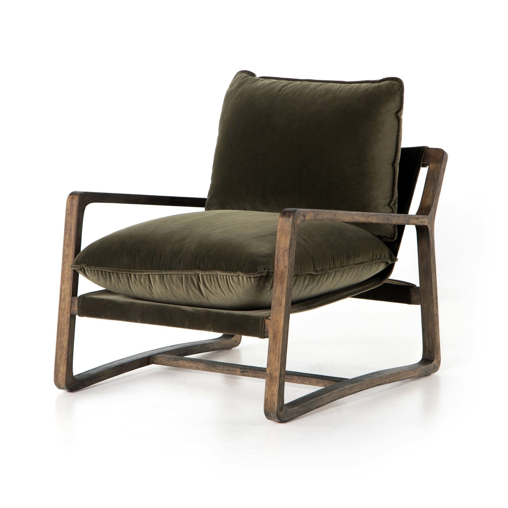 Four Hands Ace Chair — Surrey Olive-Toasted Umber