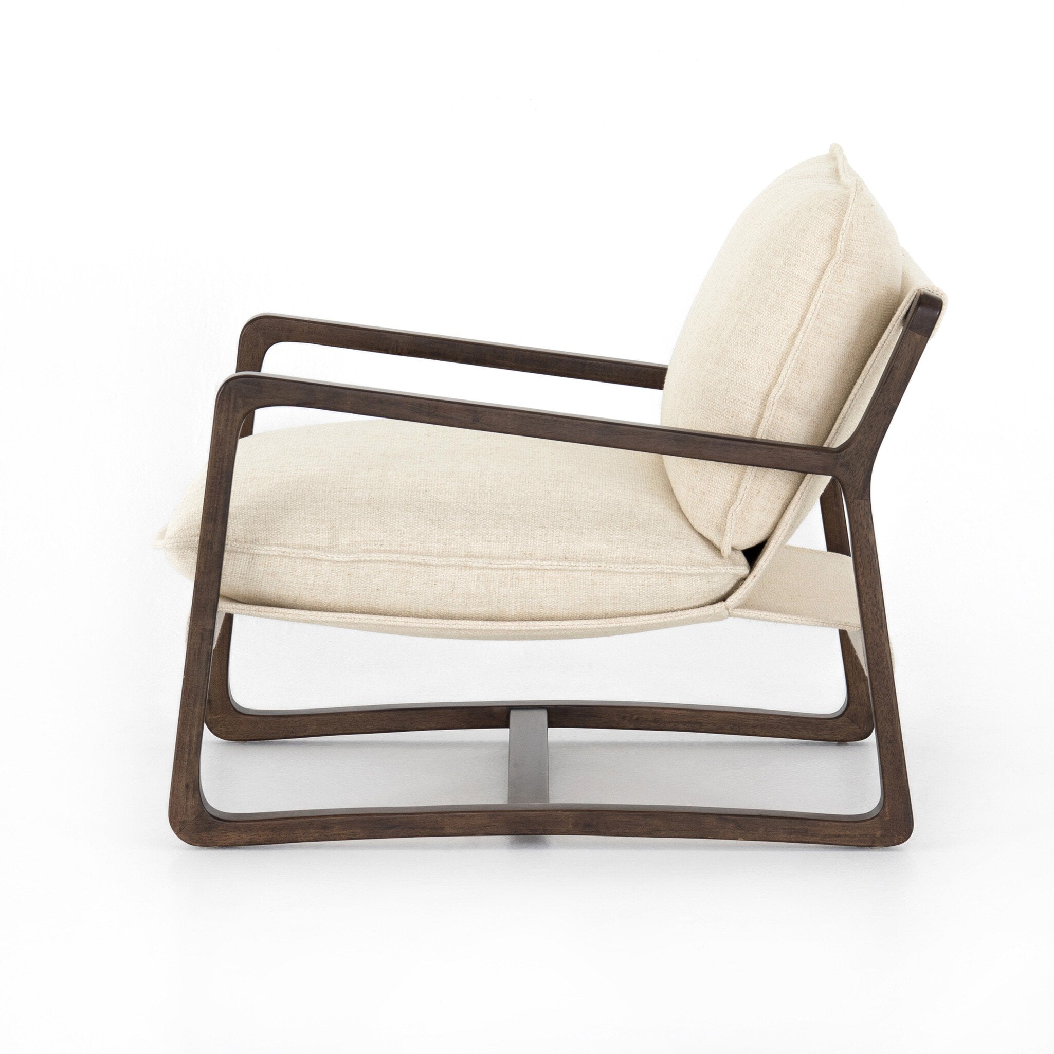 Four Hands Ace Chair — Thames Cream-Burnt Parawood