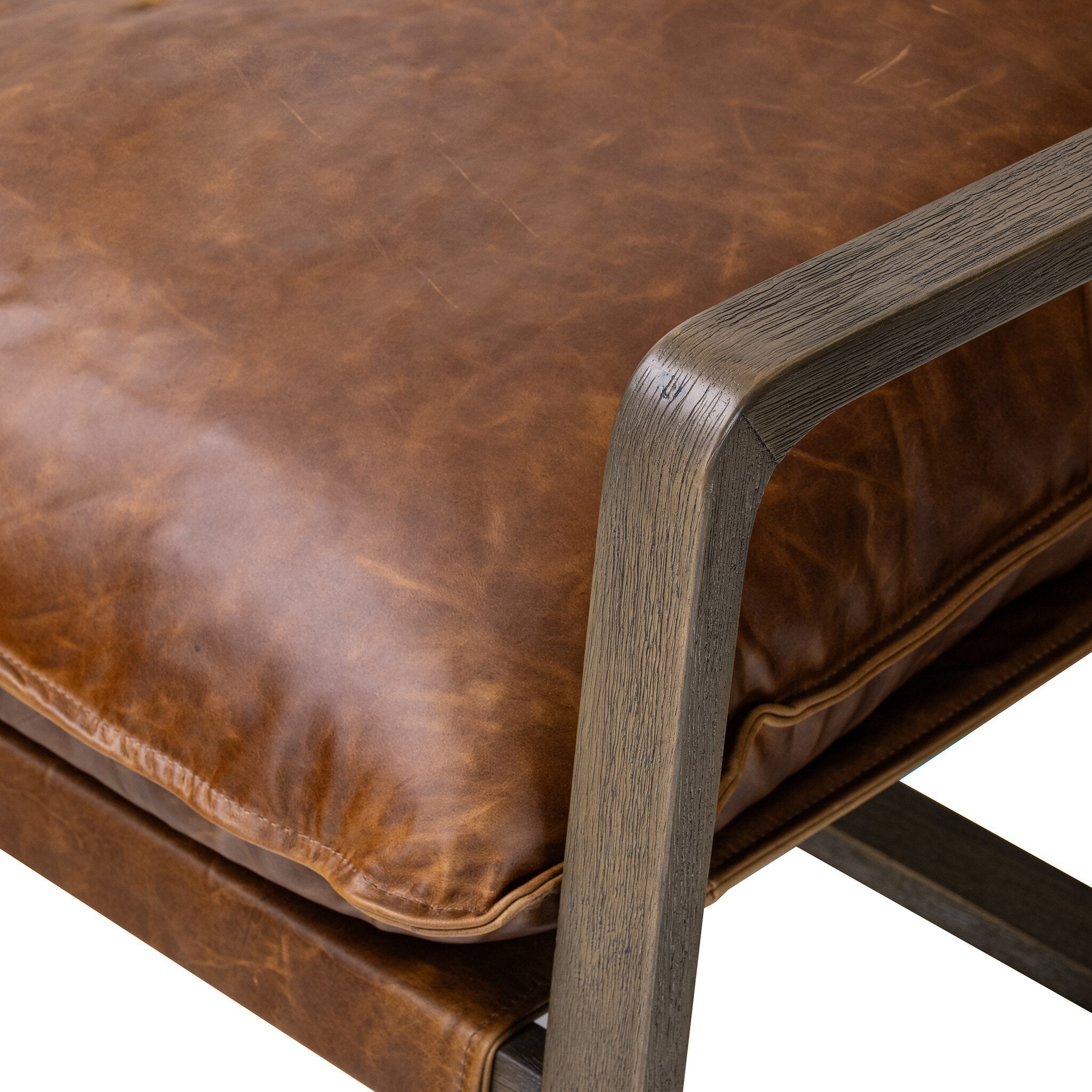 Four Hands Ace Chair — Raleigh Chestnut-Lamont Natural