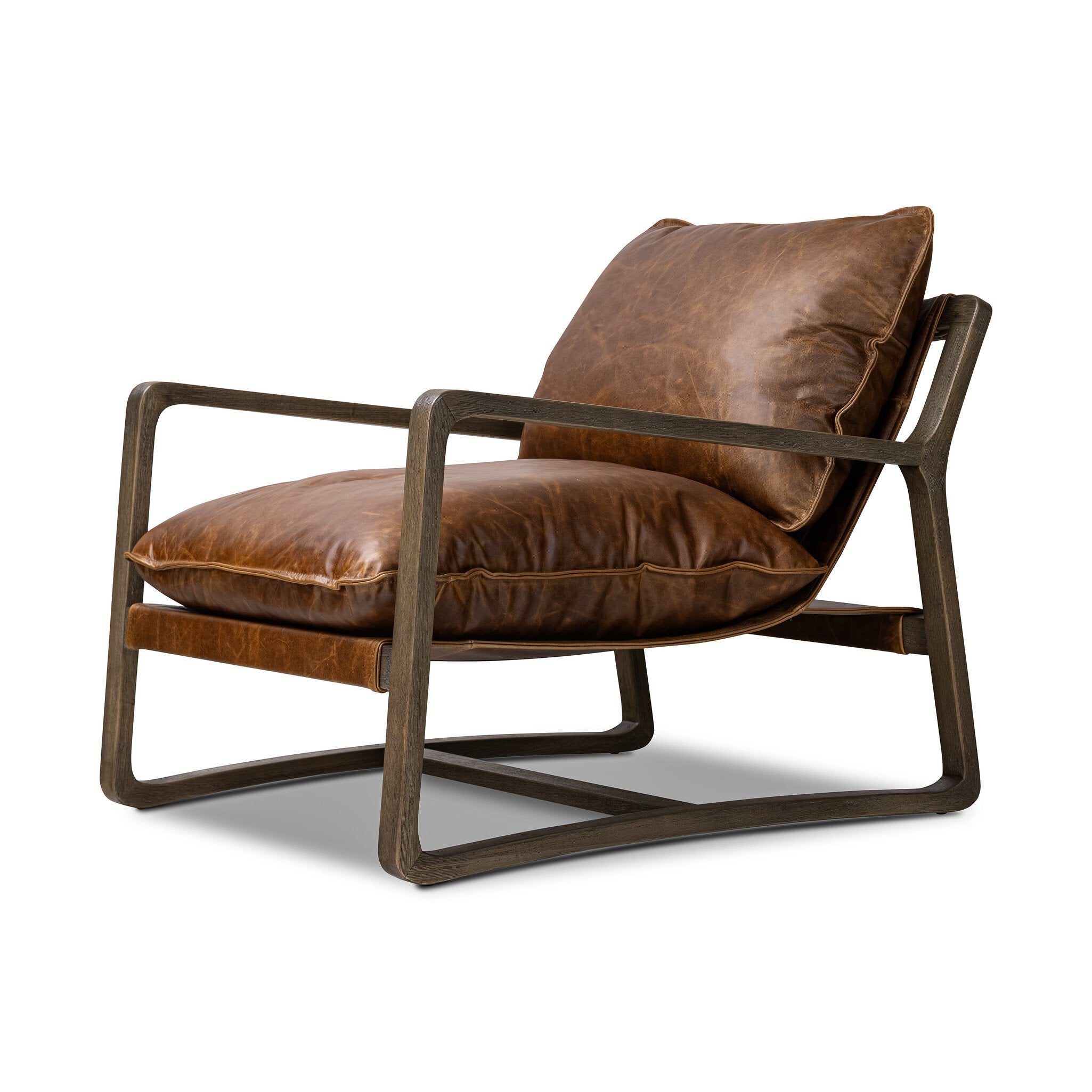 Four Hands Ace Chair — Raleigh Chestnut-Lamont Natural