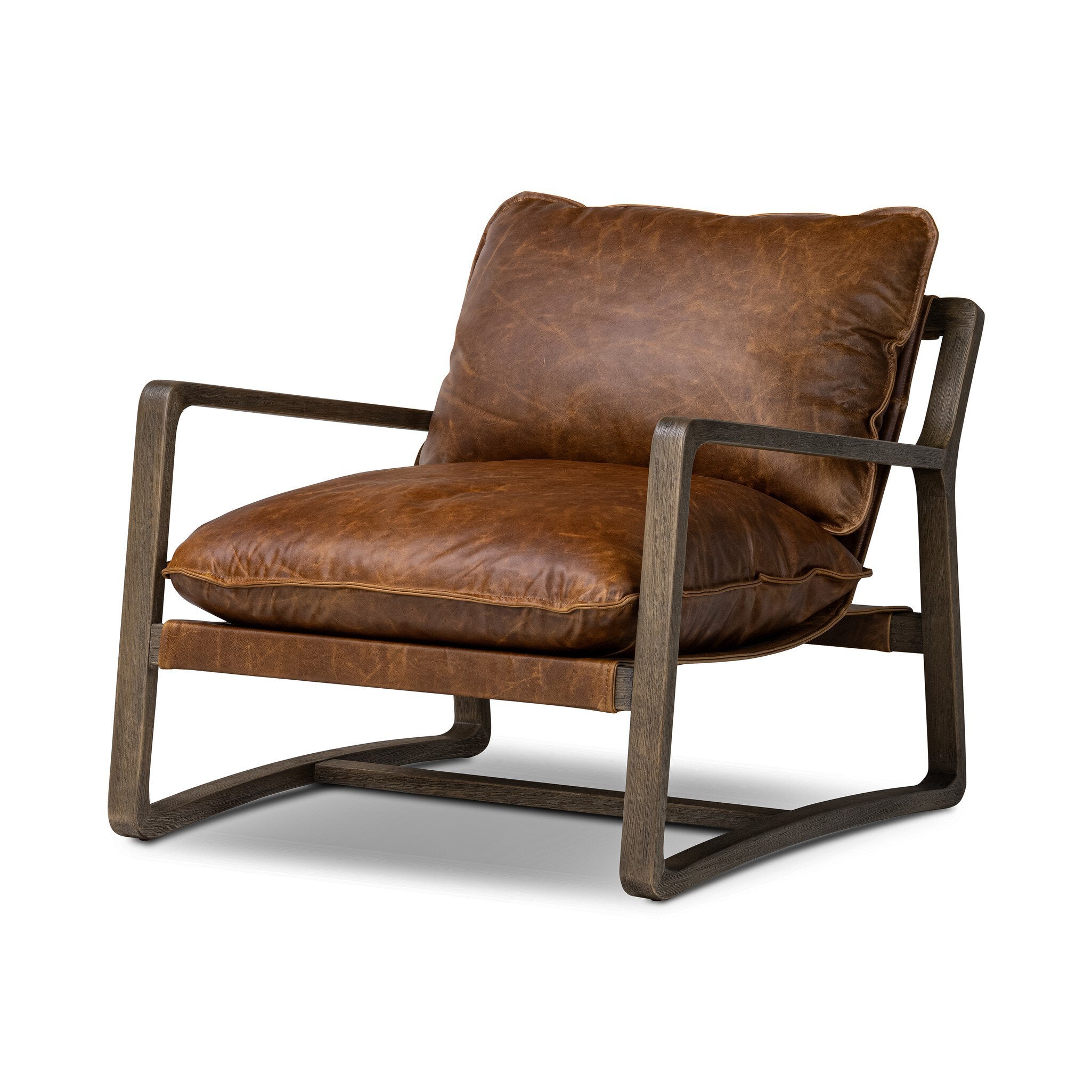 Four Hands Ace Chair — Raleigh Chestnut-Lamont Natural