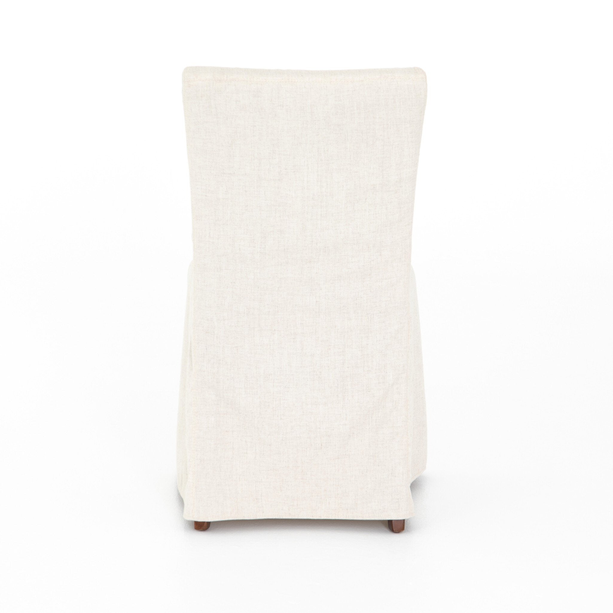 Four Hands Vista Slipcovered Dining Chair — Savile Flax-Coffee Bean