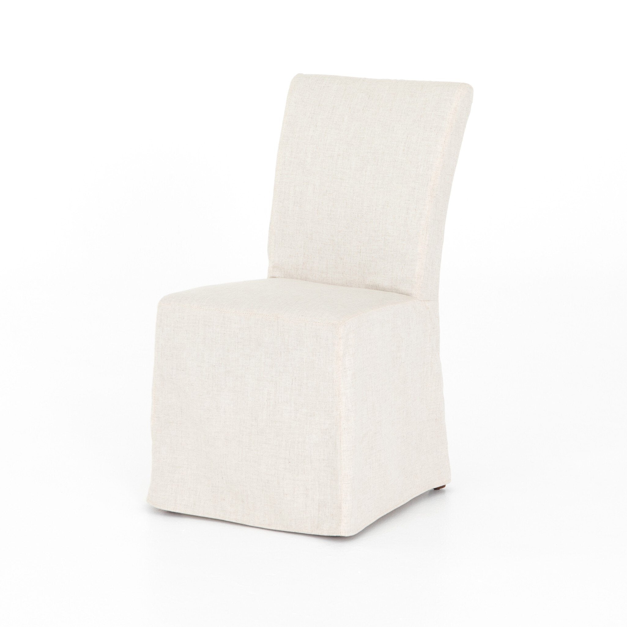 Four Hands Vista Slipcovered Dining Chair — Savile Flax-Coffee Bean