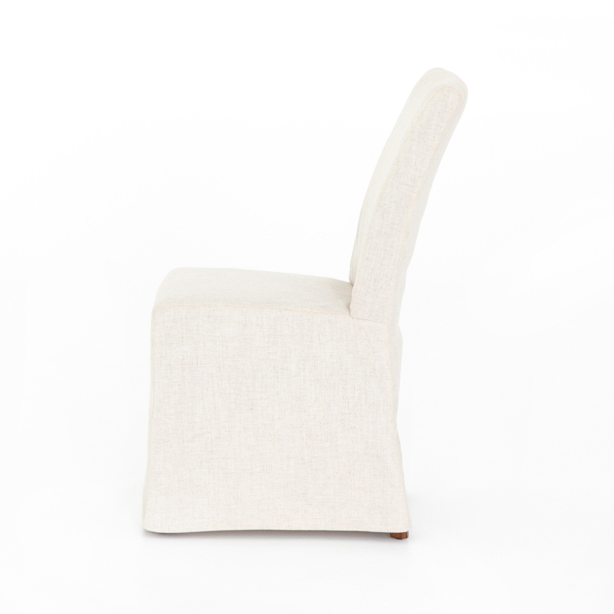 Four Hands Vista Slipcovered Dining Chair — Savile Flax-Coffee Bean