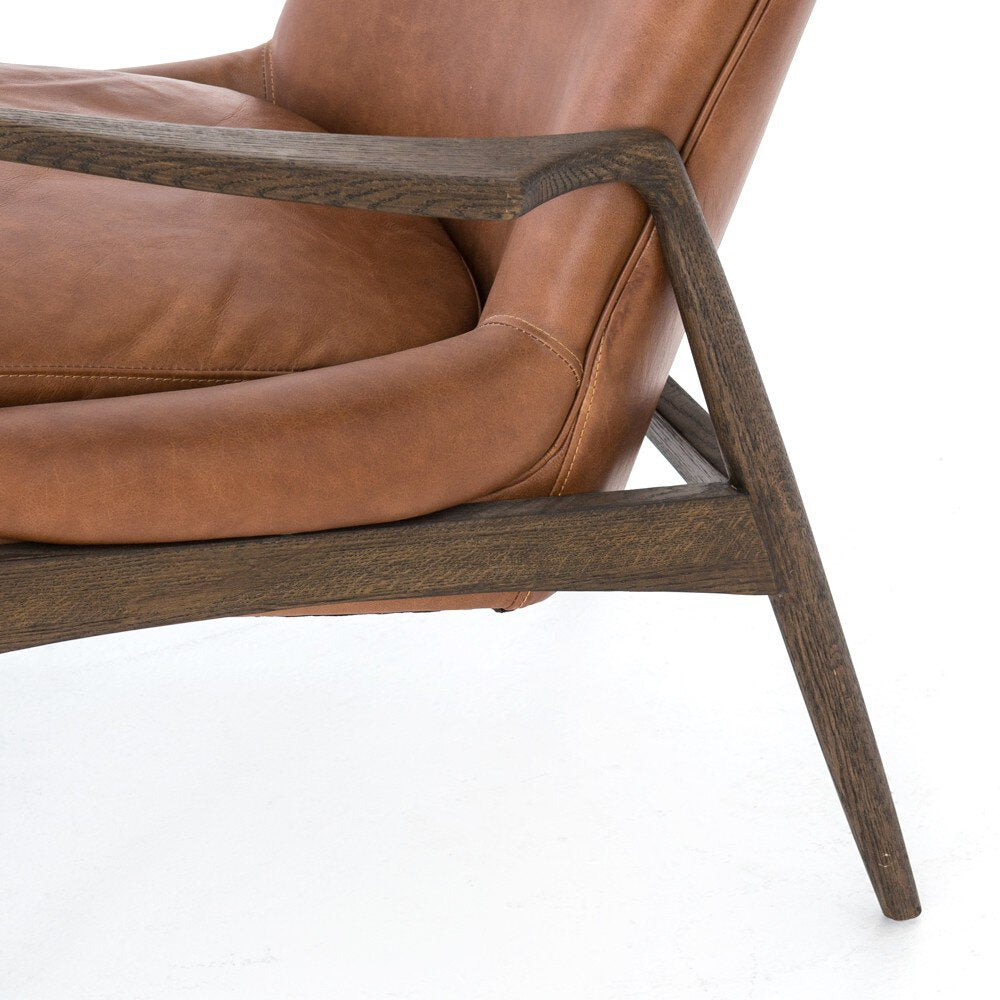 Four Hands Braden Chair — Brandy-Warm Oak