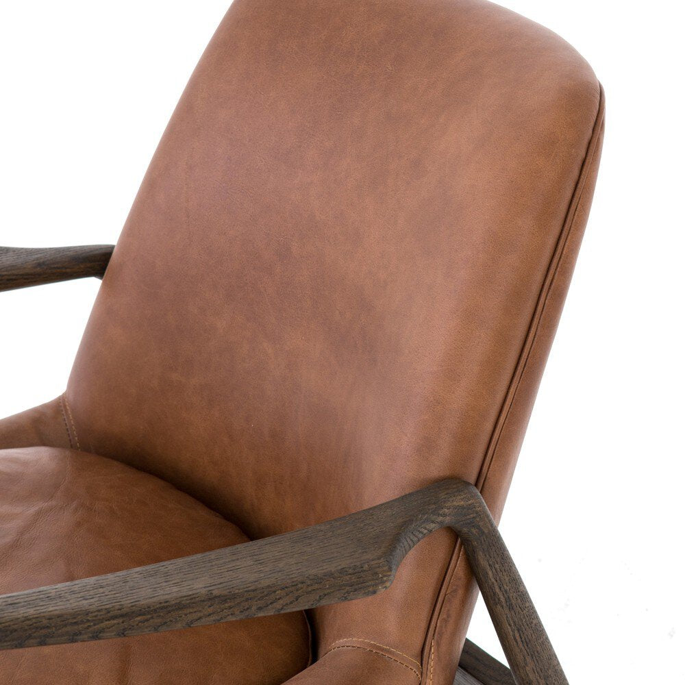 Four Hands Braden Chair — Brandy-Warm Oak
