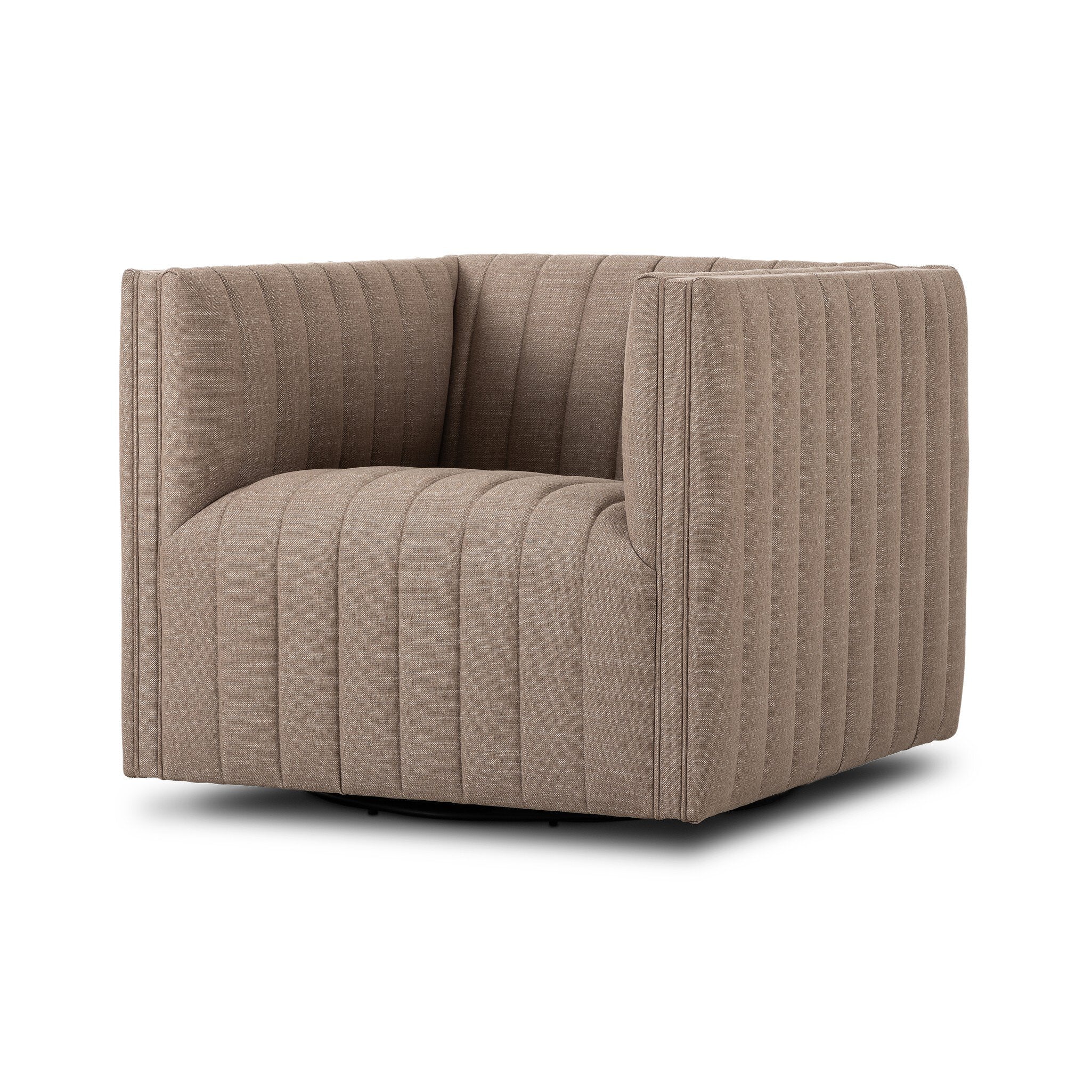 Four Hands Augustine Swivel Chair — Crypton Nomad Taupe