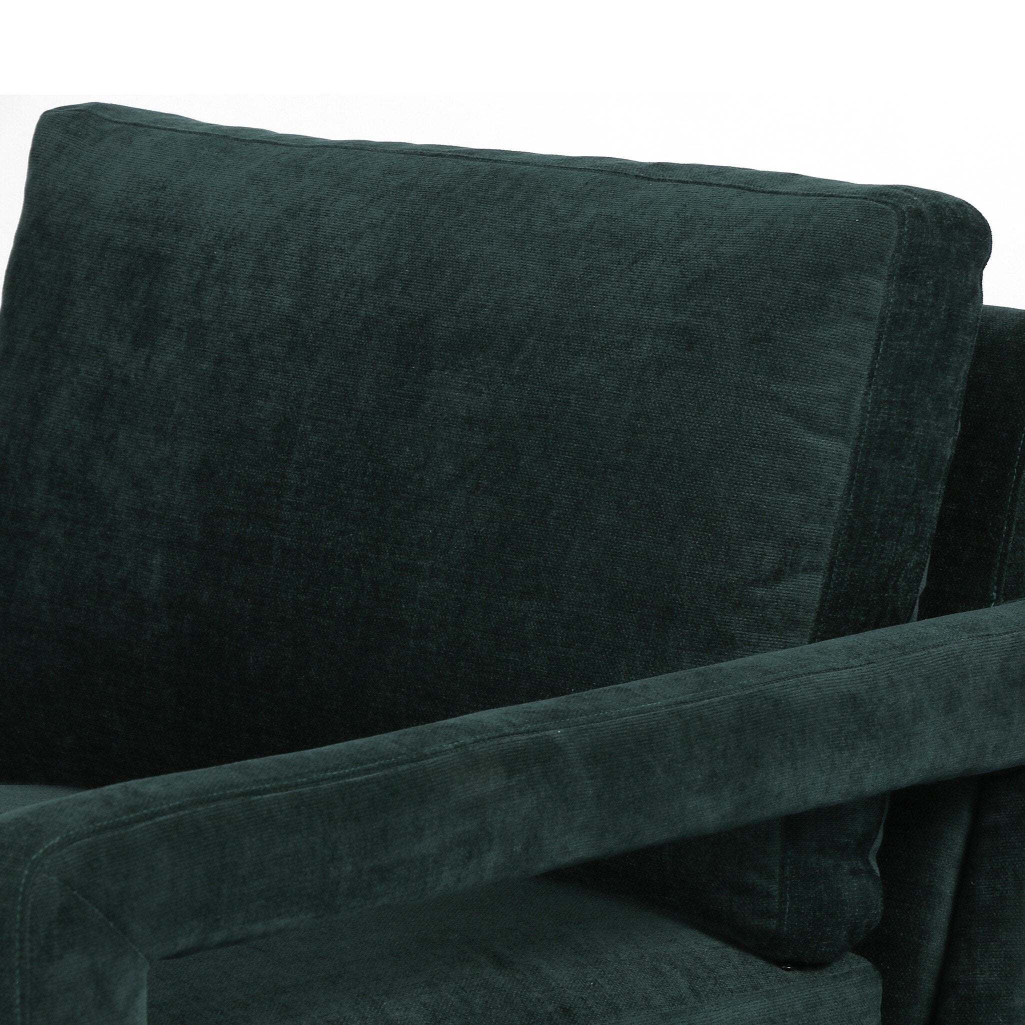 Four Hands Olson Chair — Emerald Worn Velvet-Sienna Brown