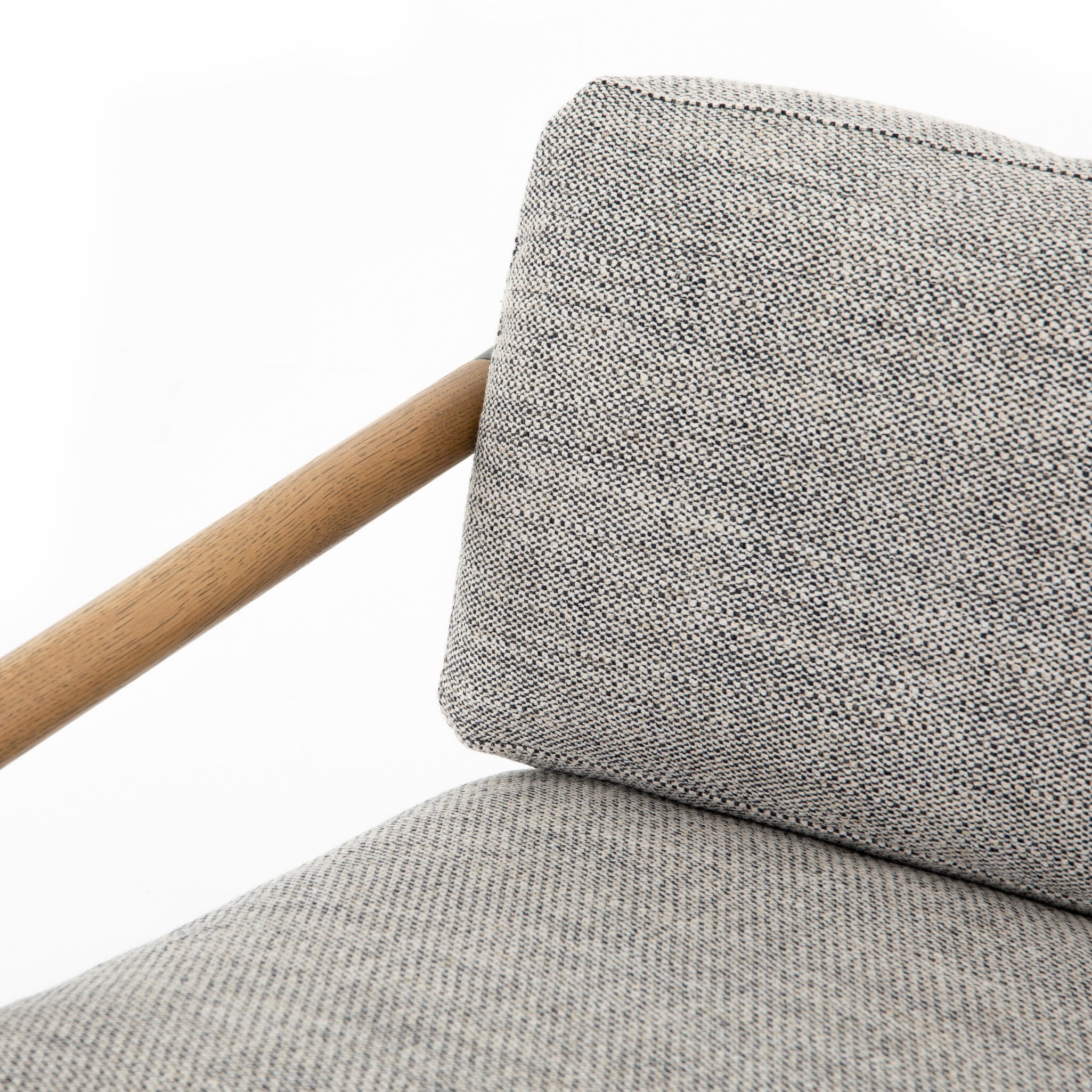 Four Hands Rowen Chair — Thames Raven-Carbon Black-Toasted Oak
