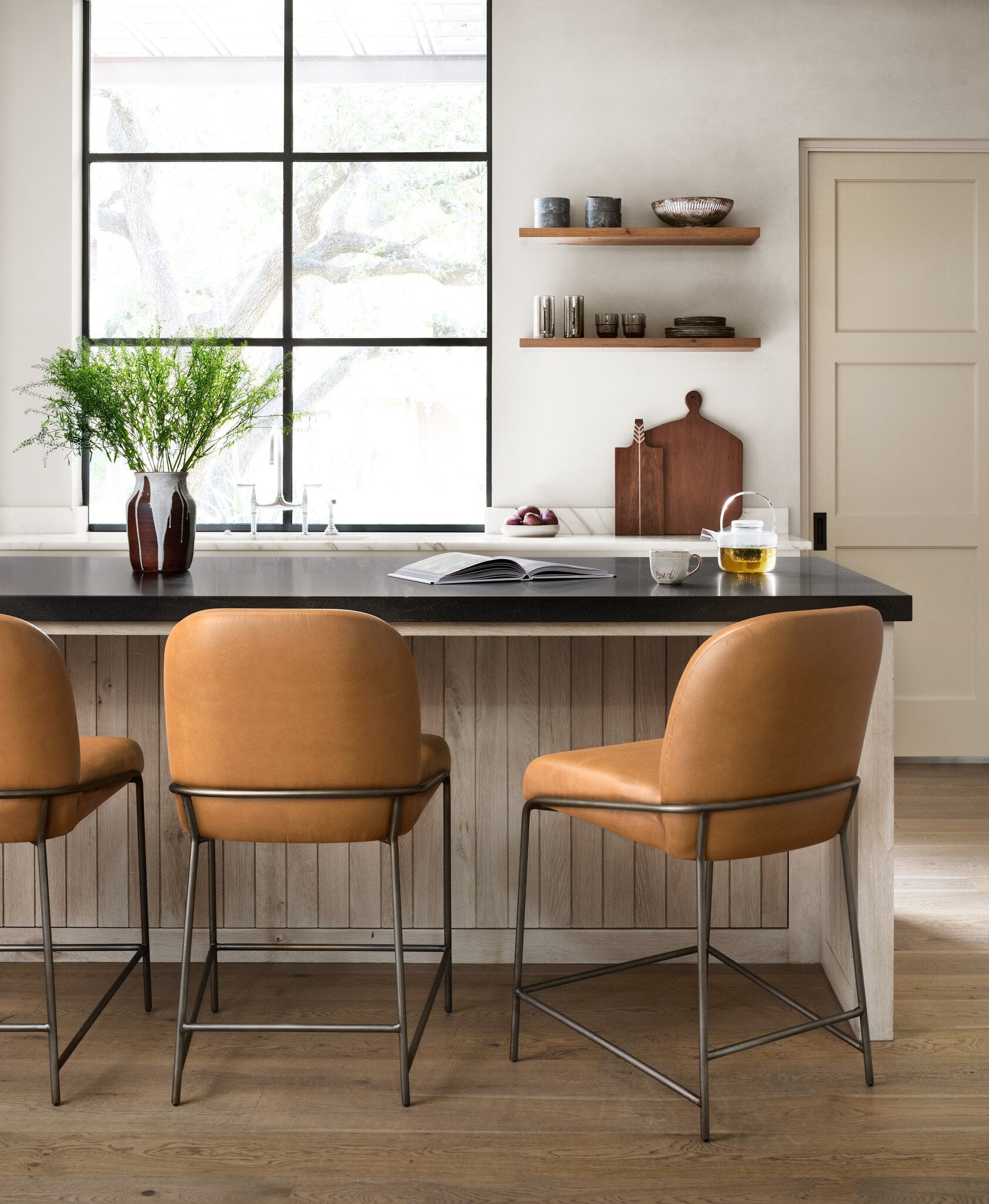 Four Hands Astrud Bar + Counter Stool — Sierra Butterscotch-Brushed Slate-Bar