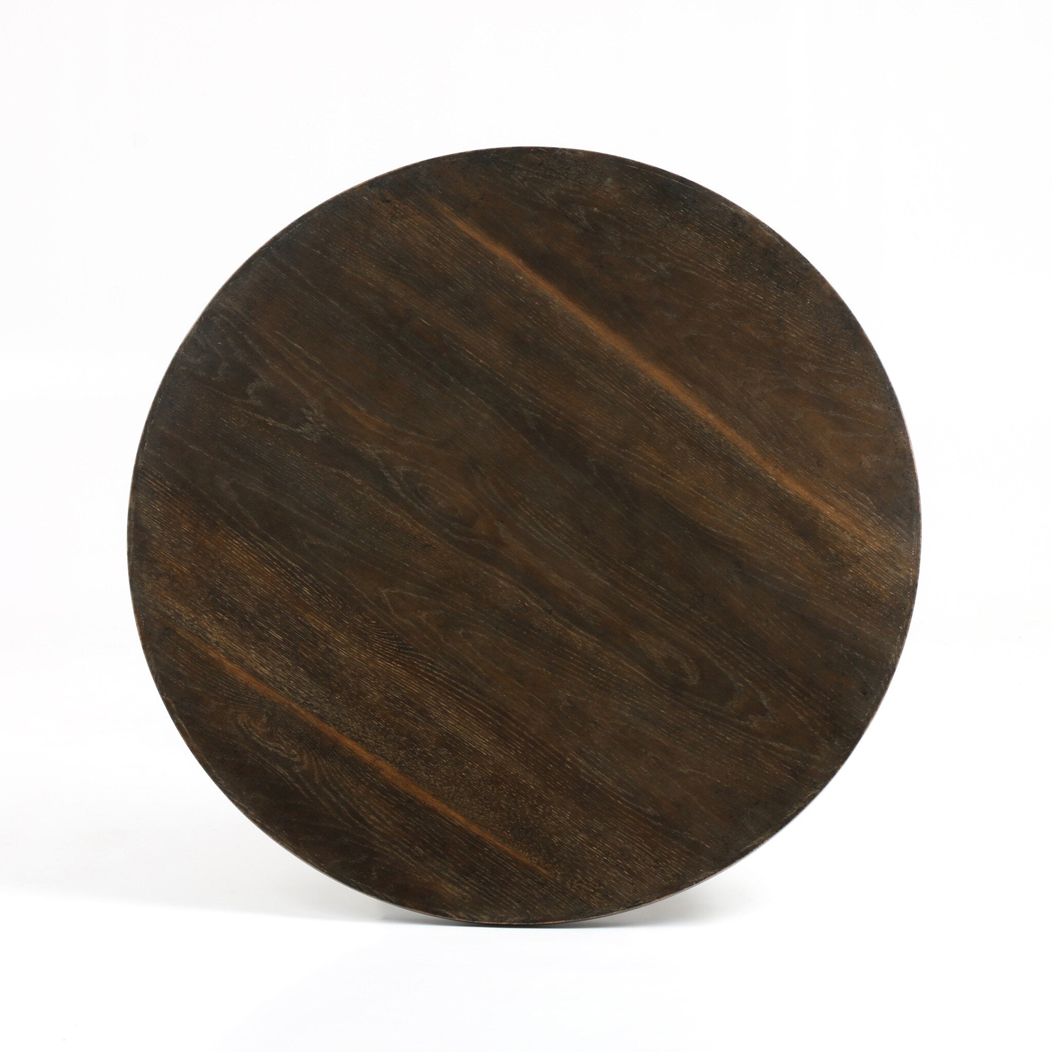 Four Hands Powell Dining Table — English Brown Oak Veneer-English Brown Oak-Dark Rustic Black