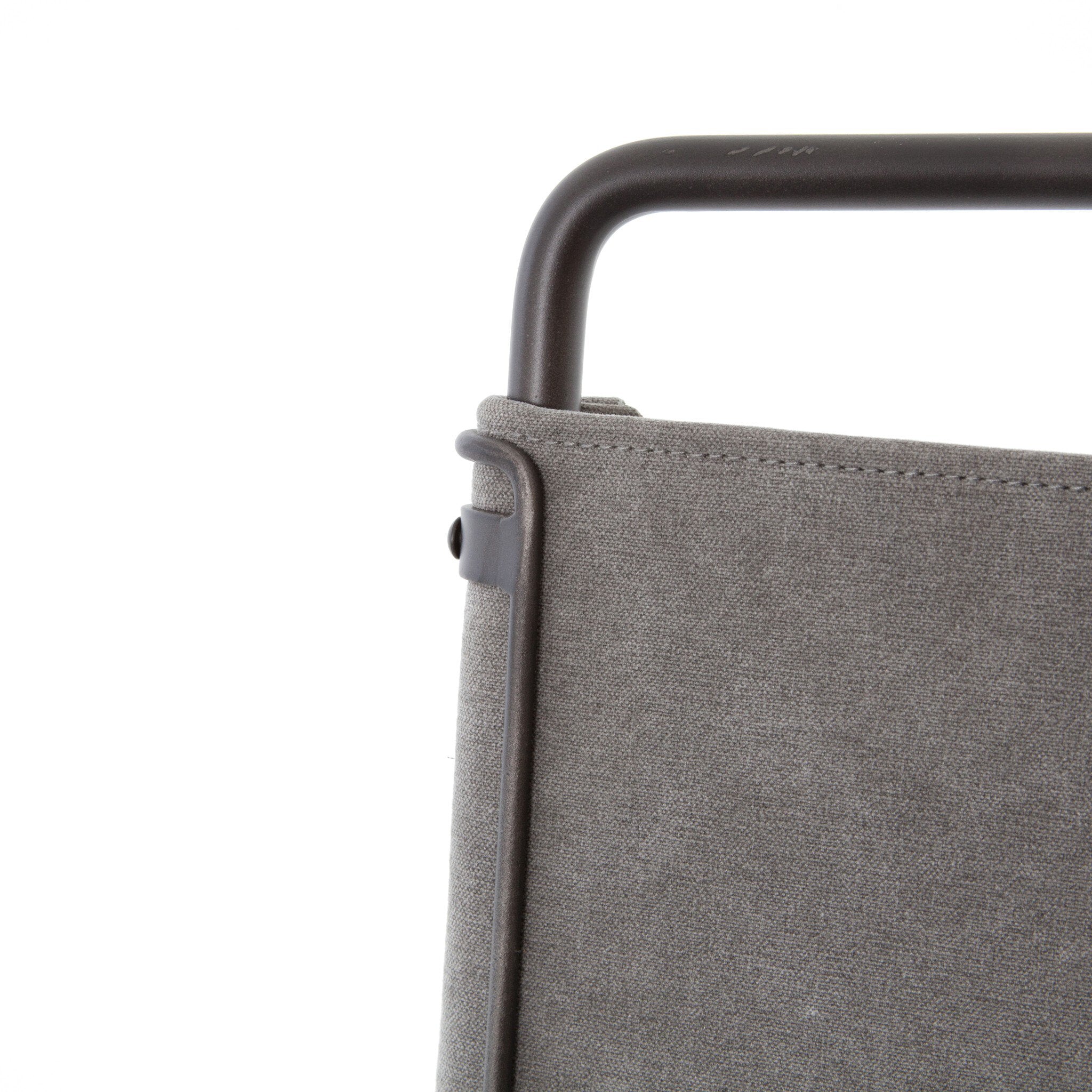 Four Hands Wharton Bar + Counter Stool — Stonewash Grey-Waxed Black-Bar
